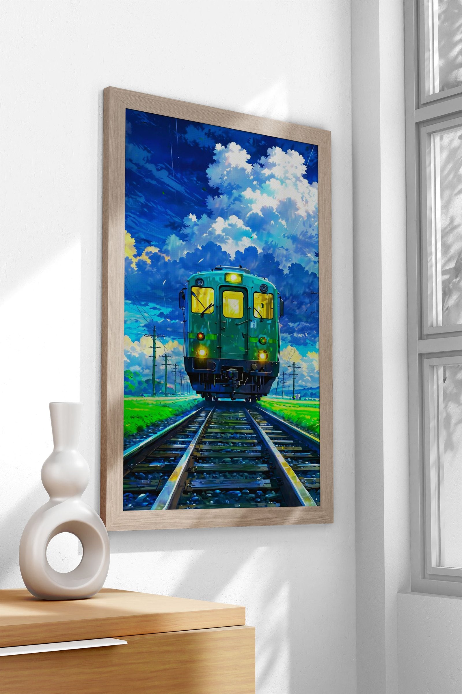 Morning Train Asian Style Poster | Wall Art for Home & Office | High-Quality Print - High-Quality Visual Display