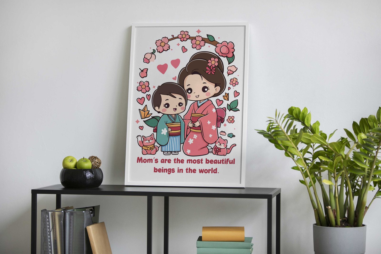 Mothers Day Japanese Sty Asian Style Poster | Wall Art for Home & Office | High-Quality Print - High-Quality Visual Display