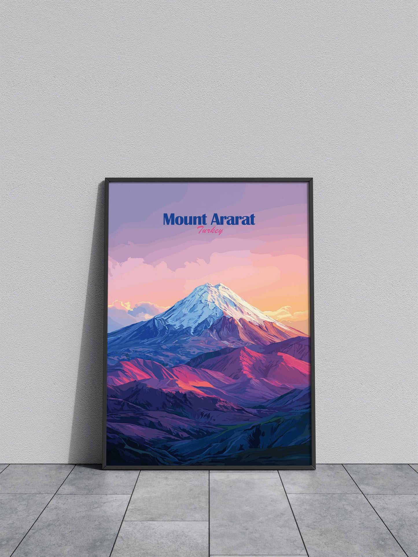 Mount Ararat, Turkey Asian Style Poster | Wall Art for Home & Office | High-Quality Print - High-Quality Visual Display