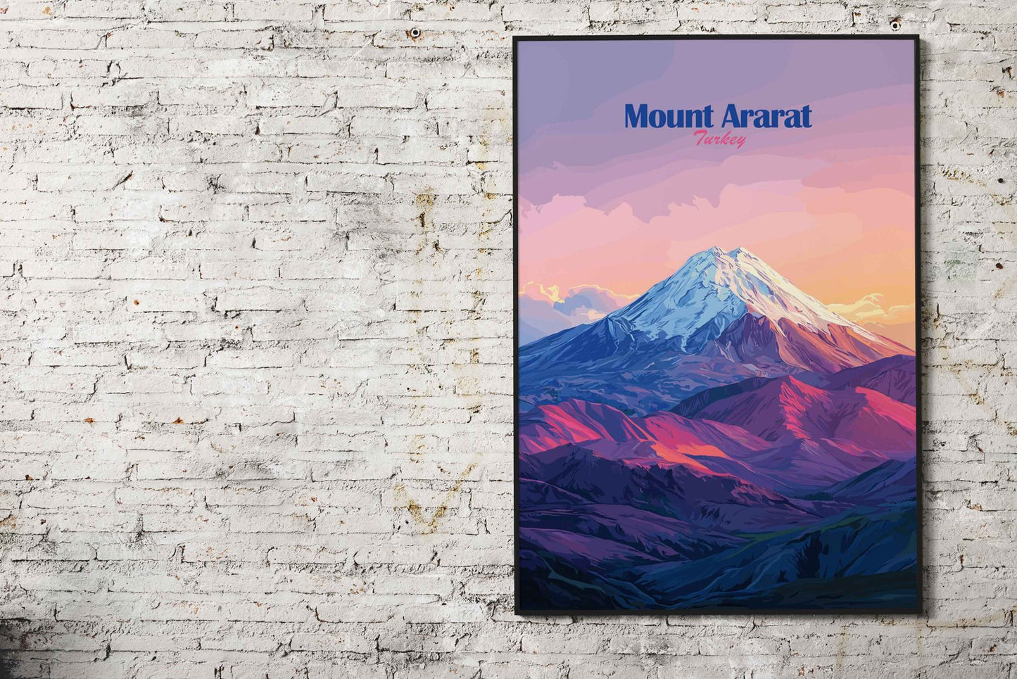 Mount Ararat, Turkey Asian Style Poster | Wall Art for Home & Office | High-Quality Print - High-Quality Visual Display