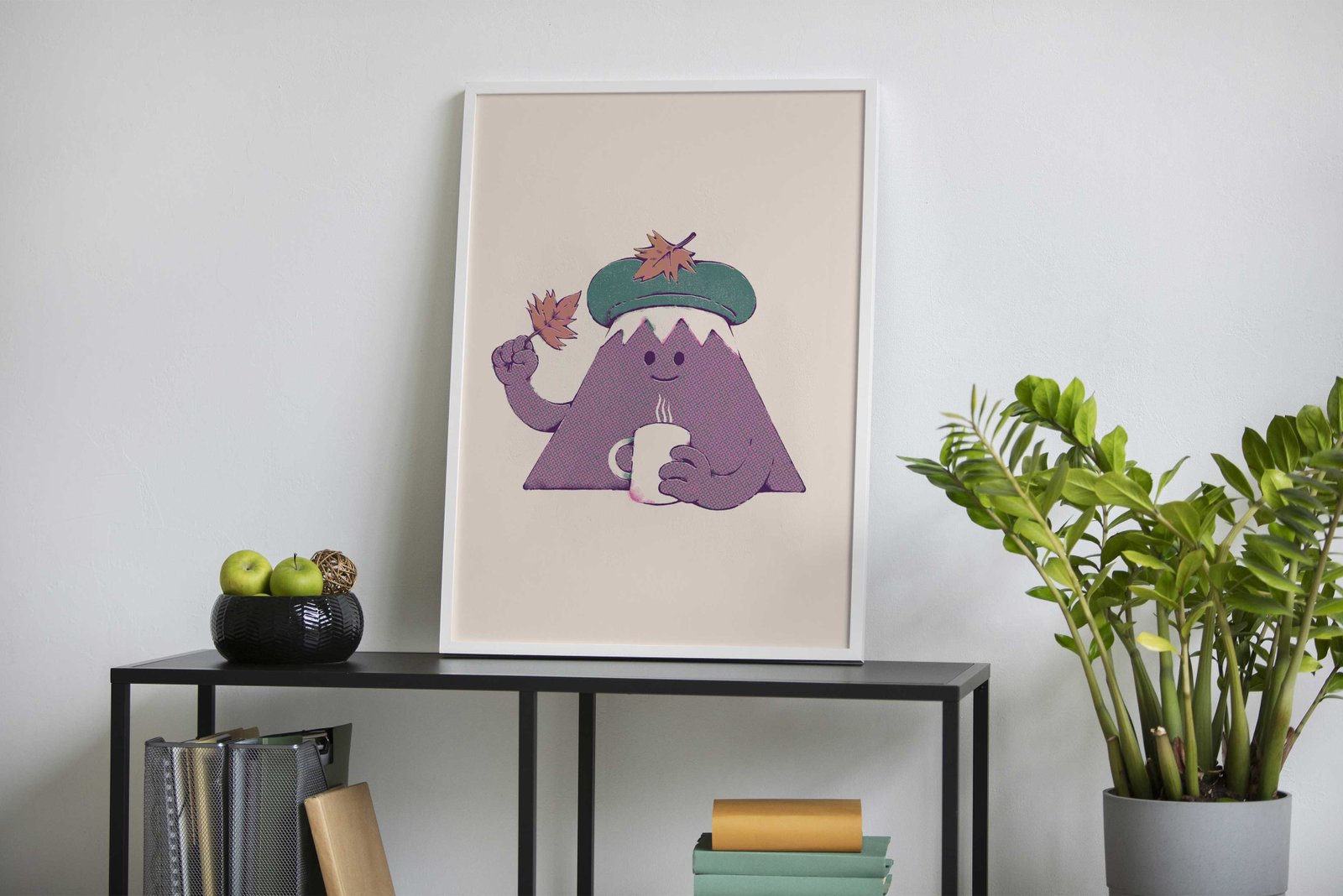 Mount Fuji Autumn Sticker Asian Style Poster | Wall Art for Home & Office | High-Quality Print - High-Quality Visual Display