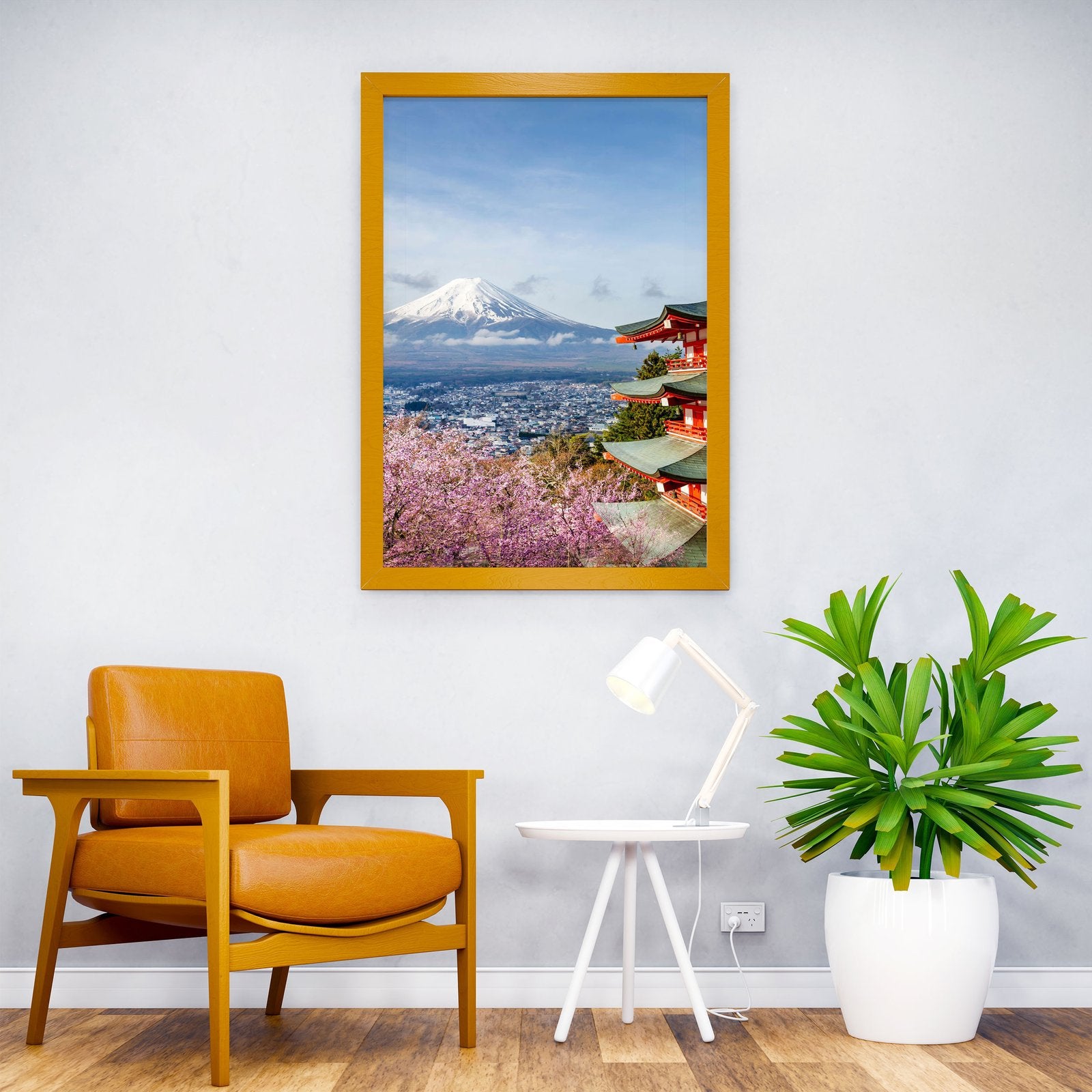 Mount Fuji Chureito Pagoda Asian Style Poster | Wall Art for Home & Office | High-Quality Print - High-Quality Visual Display