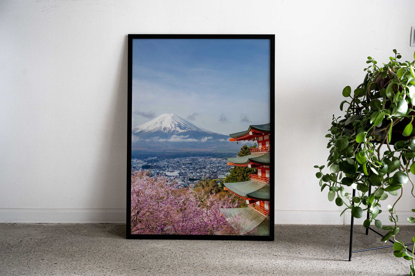 Mount Fuji Chureito Pagoda Asian Style Poster | Wall Art for Home & Office | High-Quality Print - High-Quality Visual Display