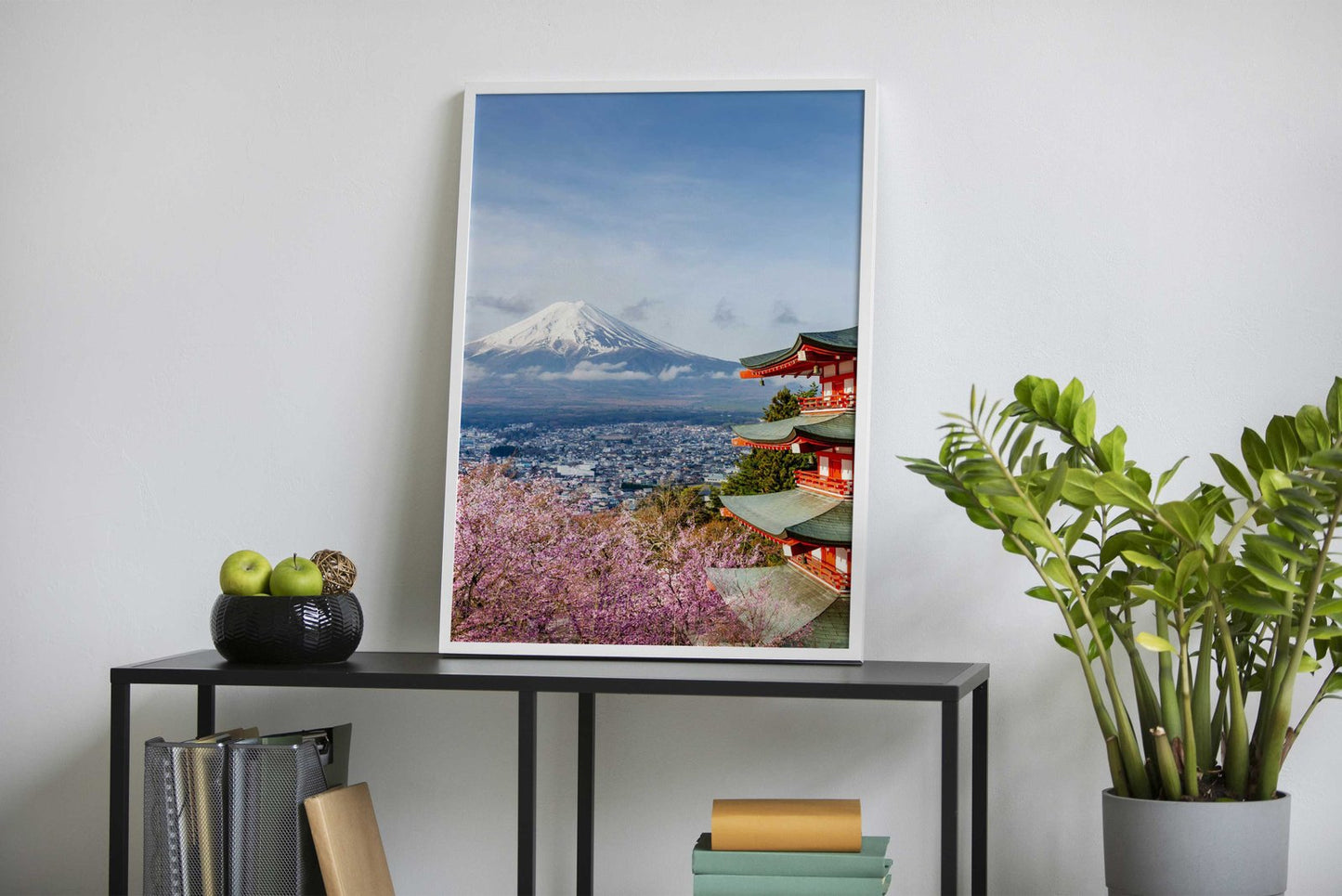 Mount Fuji Chureito Pagoda Asian Style Poster | Wall Art for Home & Office | High-Quality Print - High-Quality Visual Display