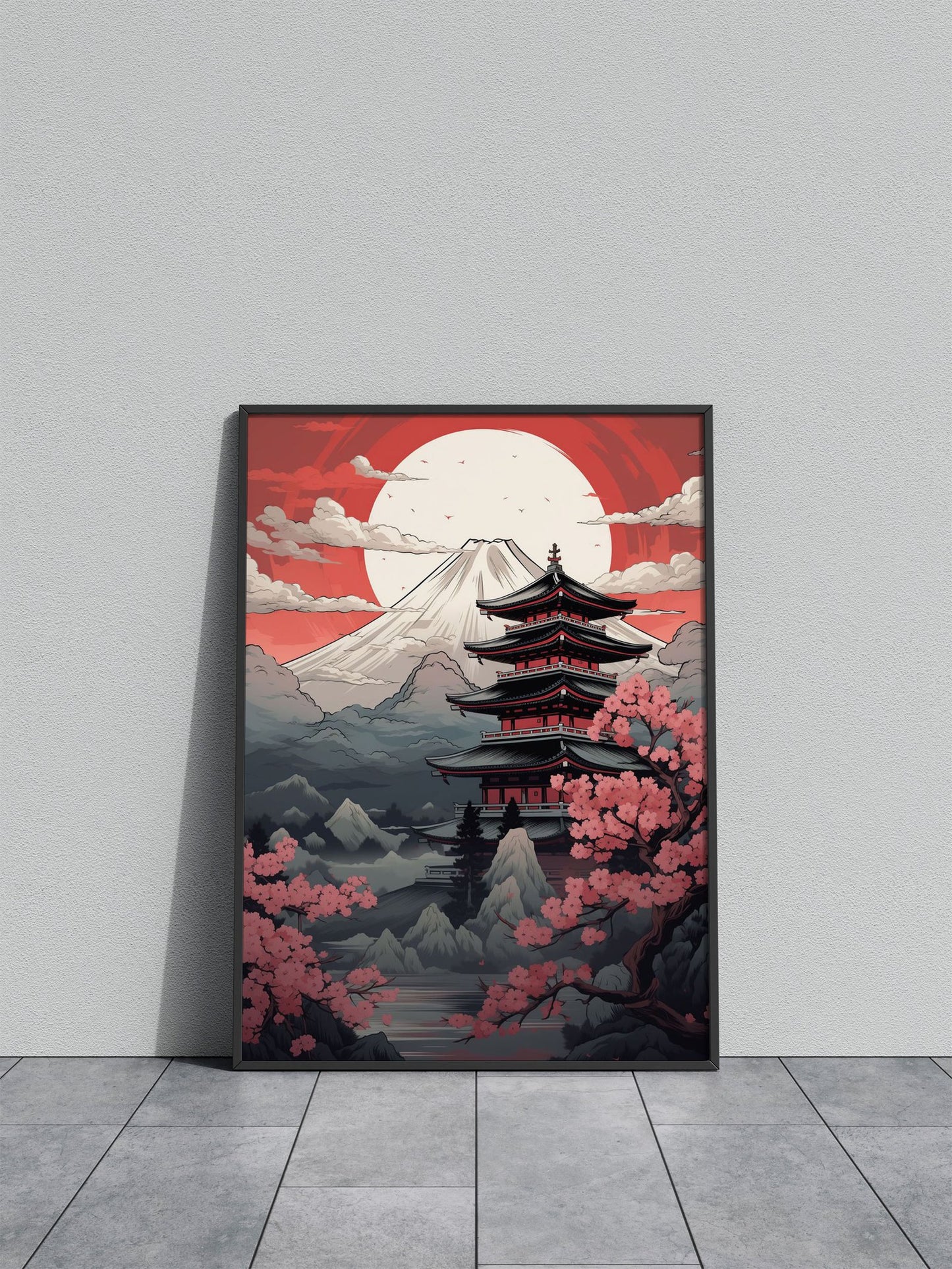 Mount Fuji Dreamscape Asian Style Poster | Wall Art for Home & Office | High-Quality Print - High-Quality Visual Display