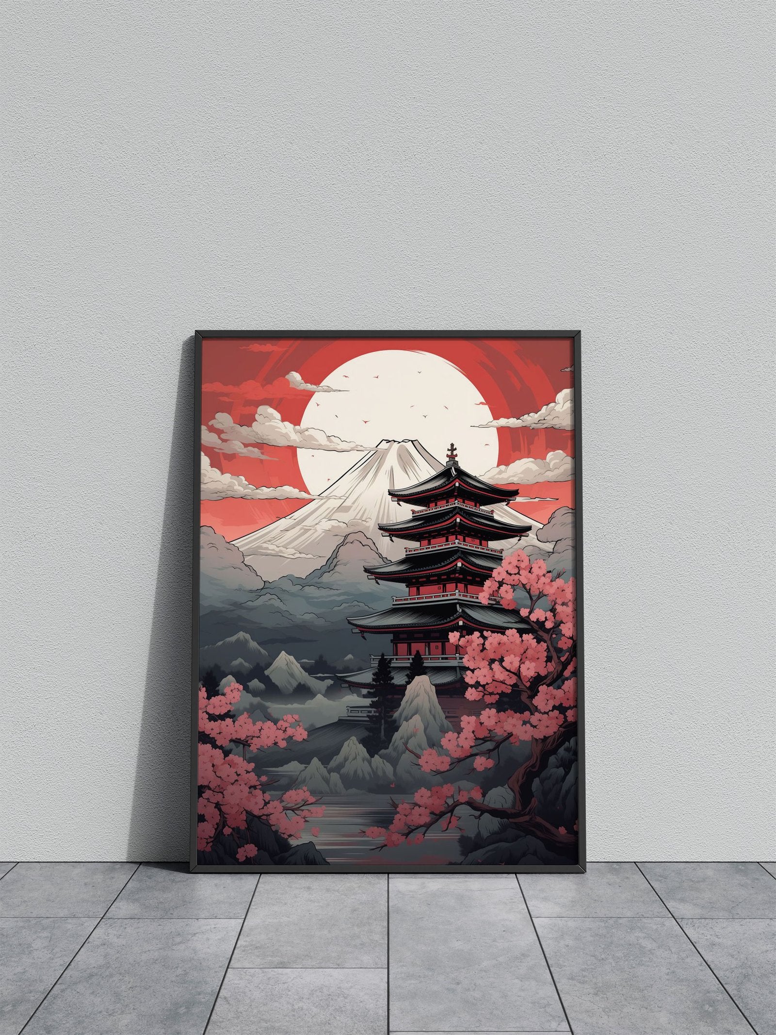 Mount Fuji Dreamscape Asian Style Poster | Wall Art for Home & Office | High-Quality Print - High-Quality Visual Display
