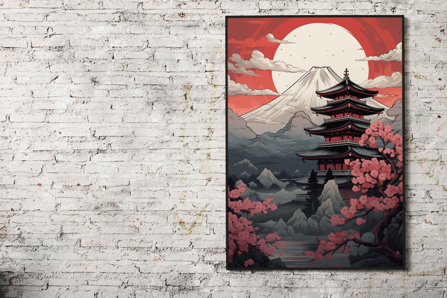 Mount Fuji Dreamscape Asian Style Poster | Wall Art for Home & Office | High-Quality Print - High-Quality Visual Display