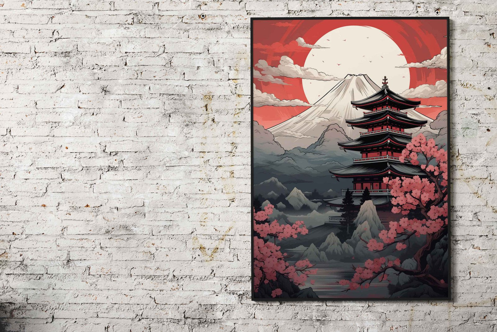 Mount Fuji Dreamscape Asian Style Poster | Wall Art for Home & Office | High-Quality Print - High-Quality Visual Display