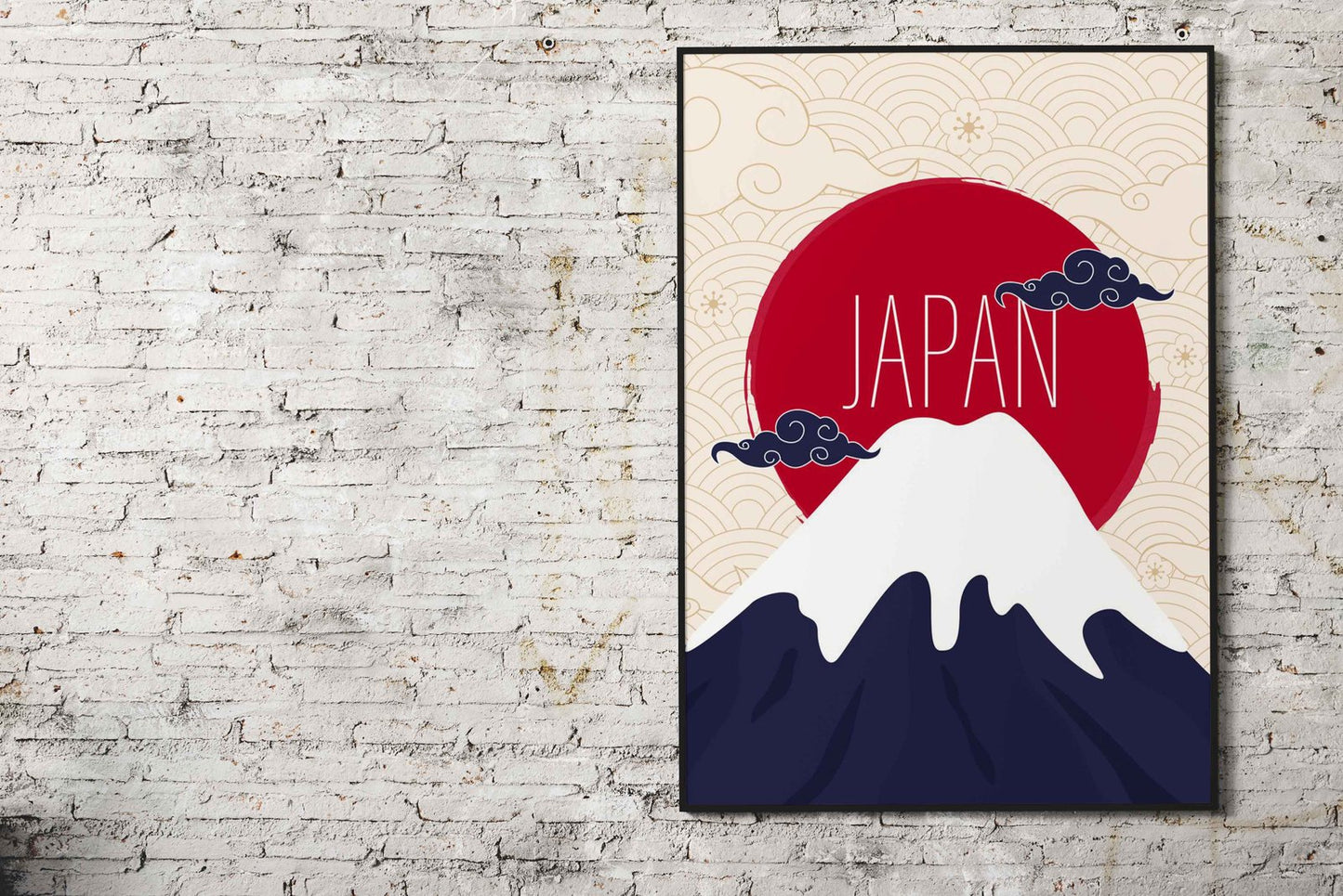 Mount Fuji Japan Illustration Asian Style Poster | Wall Art for Home & Office | High-Quality Print - High-Quality Visual Display