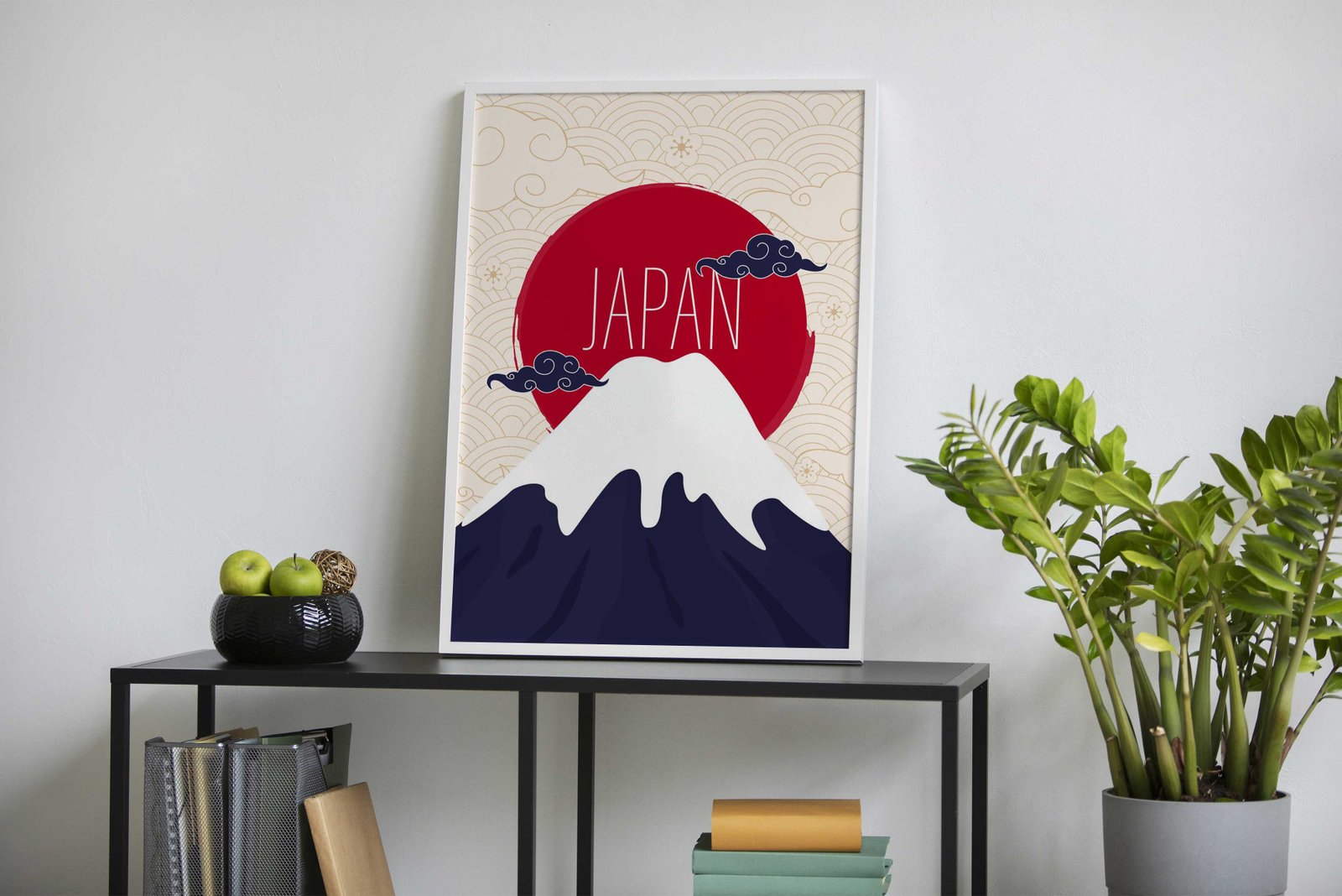 Mount Fuji Japan Illustration Asian Style Poster | Wall Art for Home & Office | High-Quality Print - High-Quality Visual Display