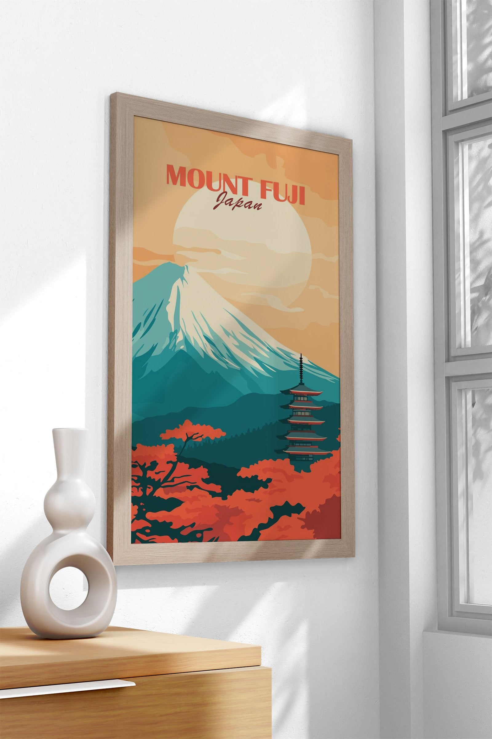 Mount Fuji Japan Poster Asian Style Poster | Wall Art for Home & Office | High-Quality Print - High-Quality Visual Display