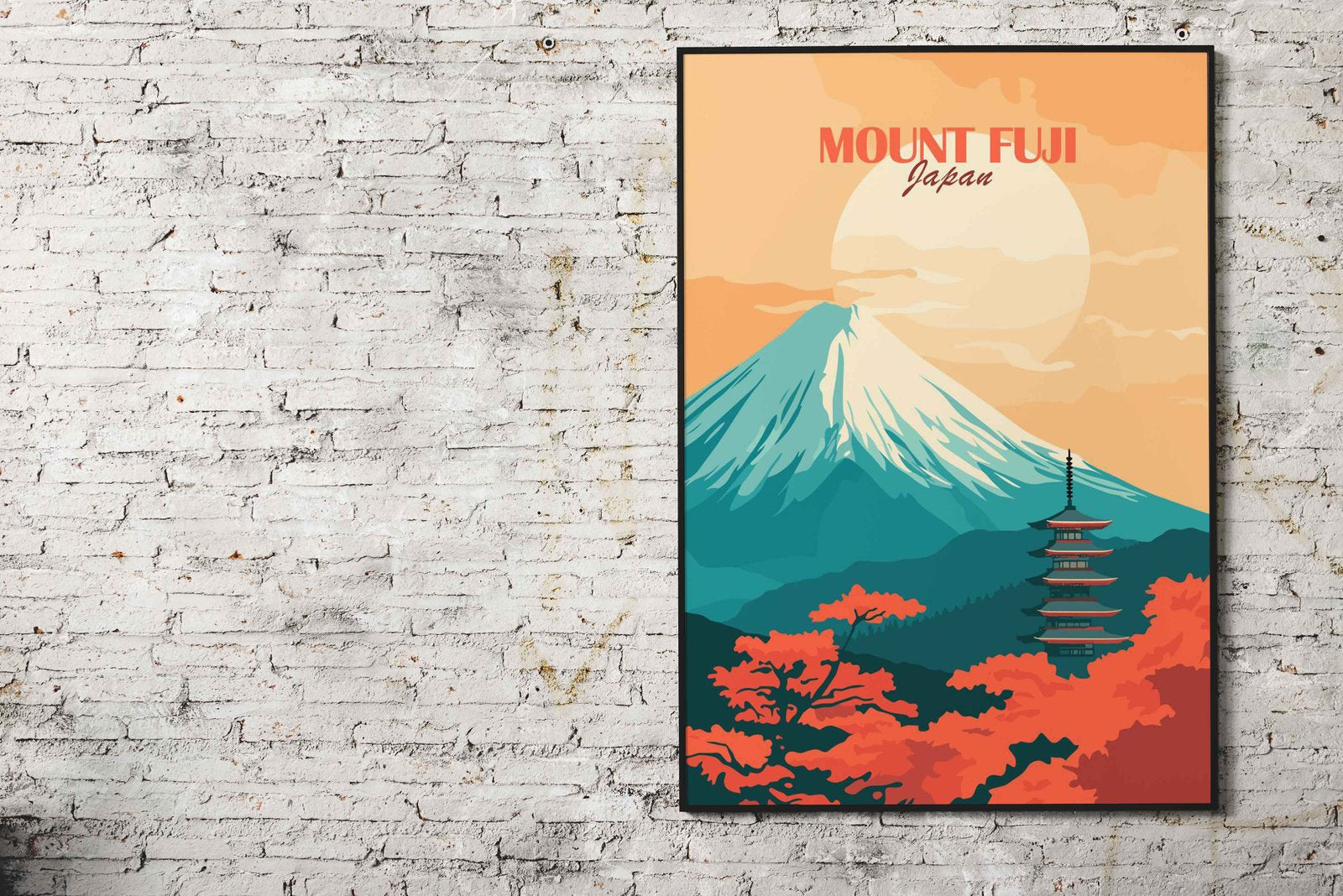 Mount Fuji Japan Poster Asian Style Poster | Wall Art for Home & Office | High-Quality Print - High-Quality Visual Display