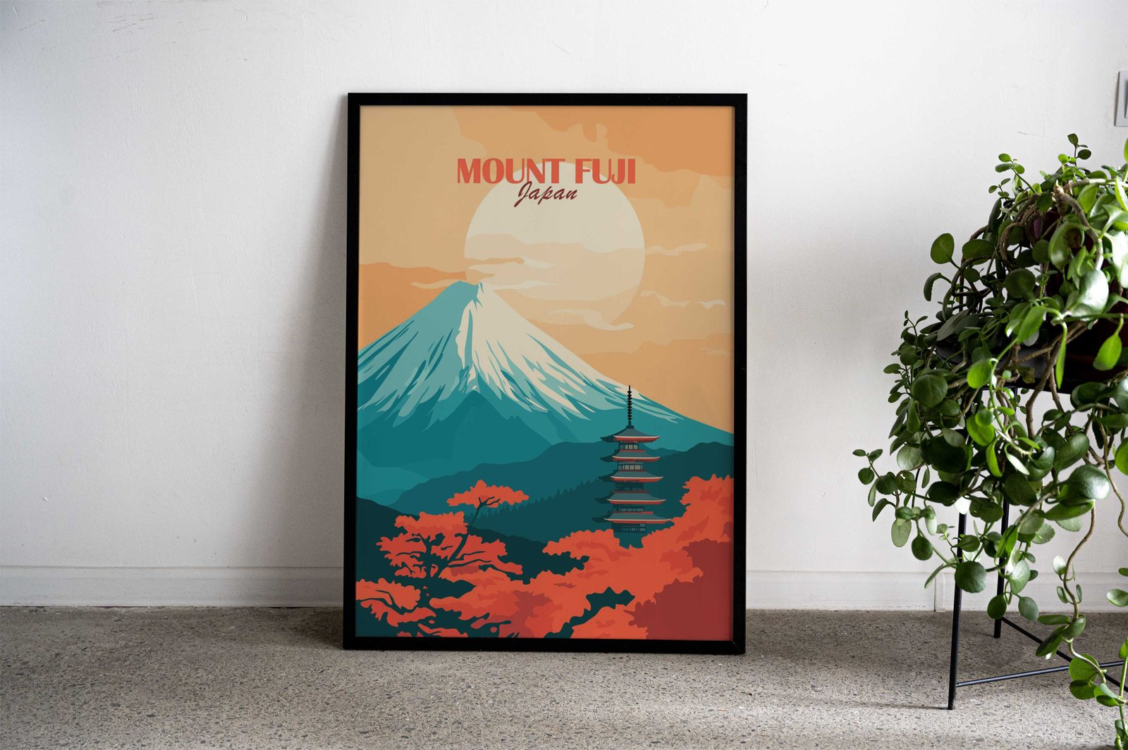 Mount Fuji Japan Poster Asian Style Poster | Wall Art for Home & Office | High-Quality Print - High-Quality Visual Display