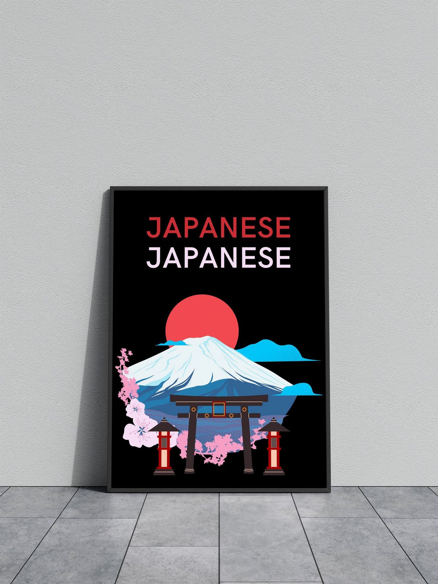 Mount Fuji Japanese Art Asian Style Poster | Wall Art for Home & Office | High-Quality Print - High-Quality Visual Display