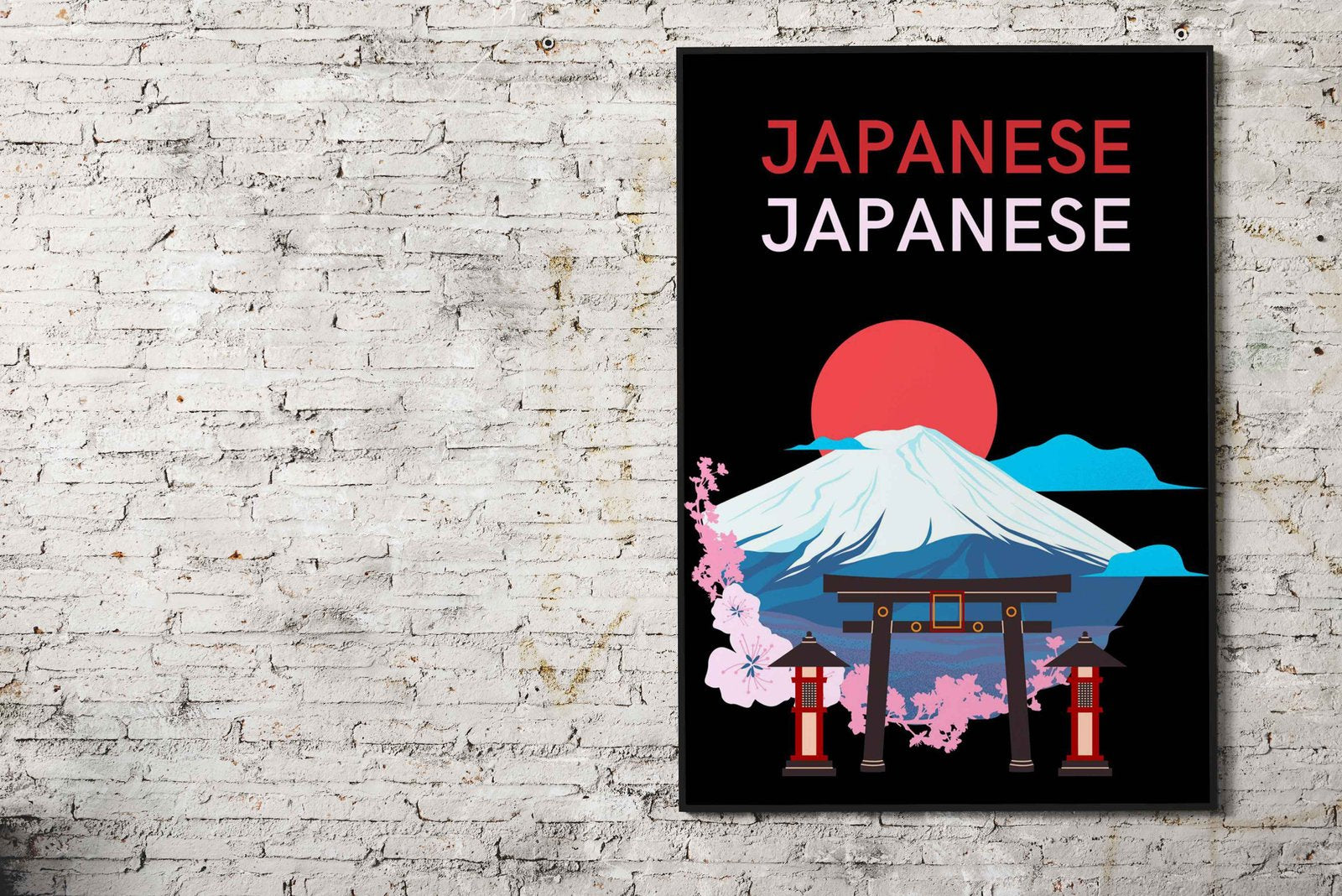 Mount Fuji Japanese Art Asian Style Poster | Wall Art for Home & Office | High-Quality Print - High-Quality Visual Display