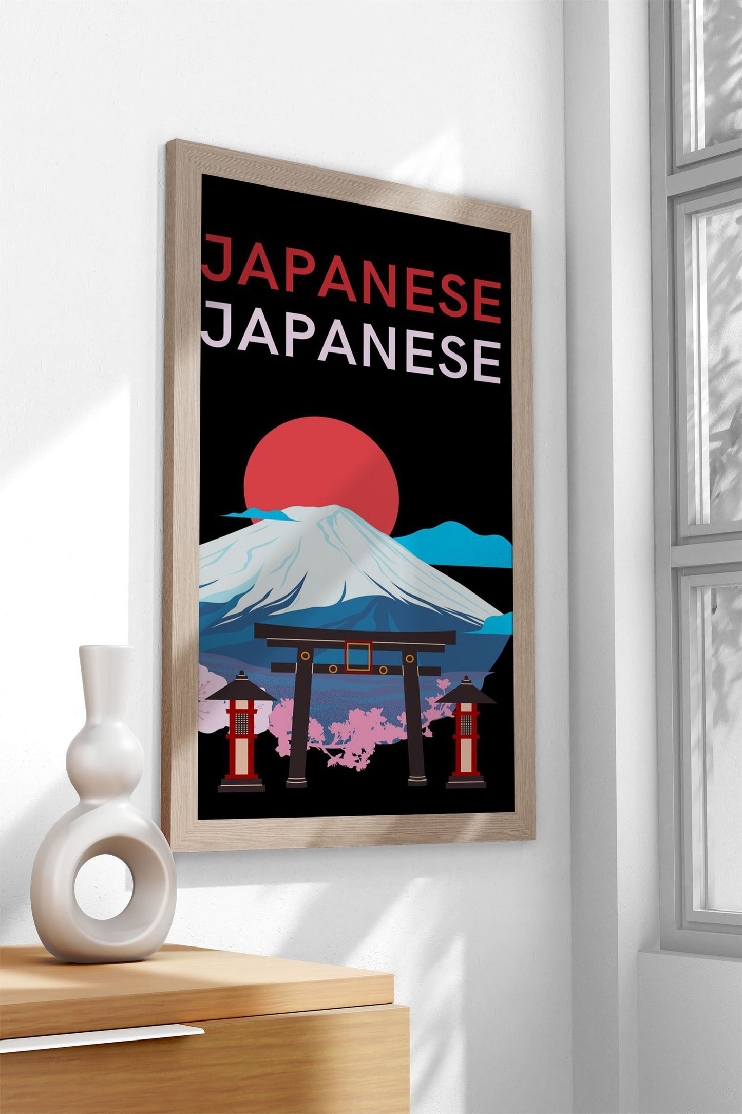 Mount Fuji Japanese Art Asian Style Poster | Wall Art for Home & Office | High-Quality Print - High-Quality Visual Display