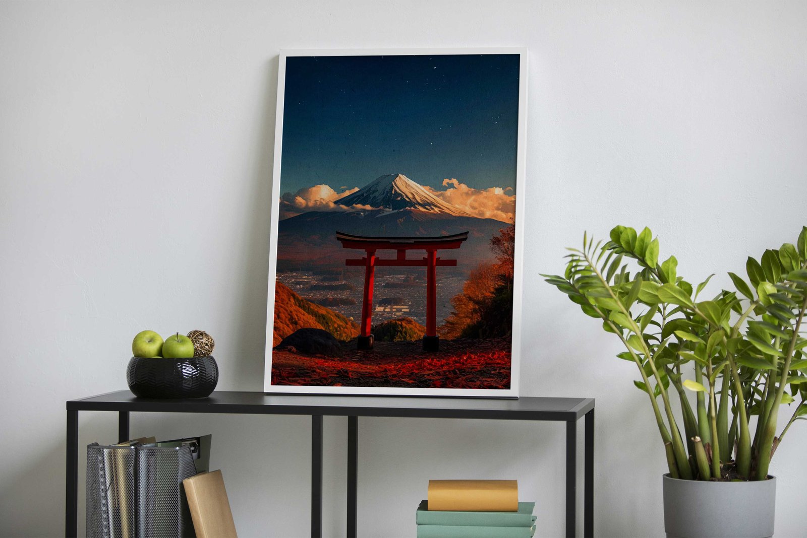 Mount Fuji Japanese Gate Asian Style Poster | Wall Art for Home & Office | High-Quality Print - High-Quality Visual Display