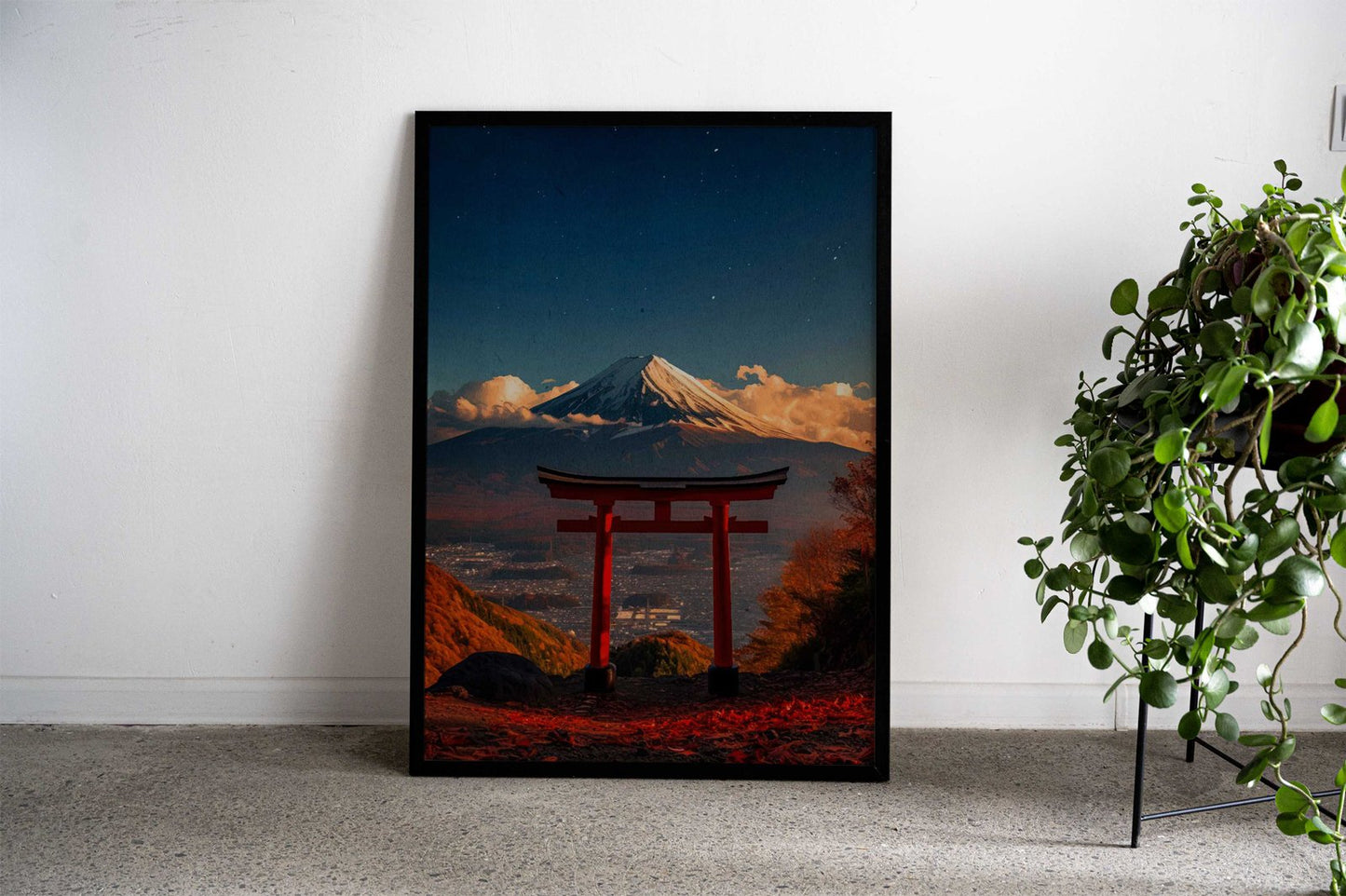 Mount Fuji Japanese Gate Asian Style Poster | Wall Art for Home & Office | High-Quality Print - High-Quality Visual Display