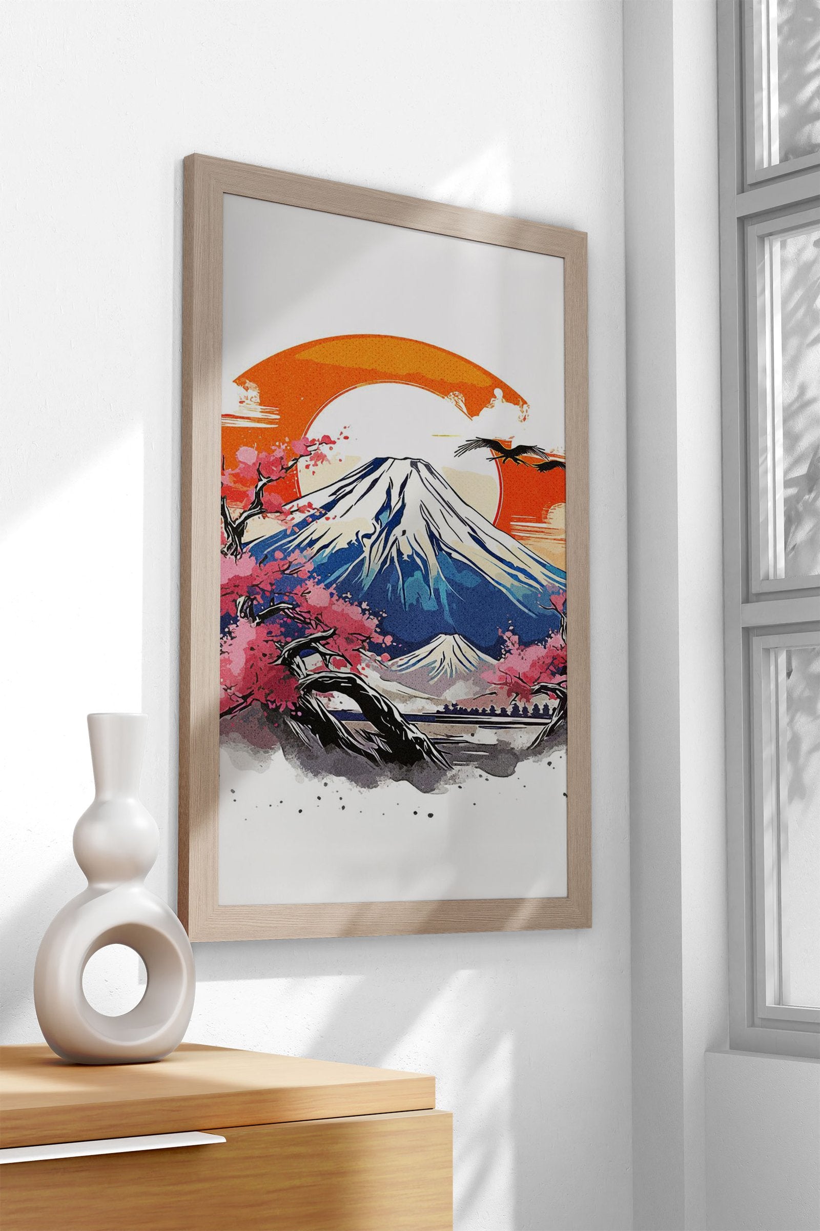 Mount Fuji Landscape Asian Style Poster | Wall Art for Home & Office | High-Quality Print - High-Quality Visual Display