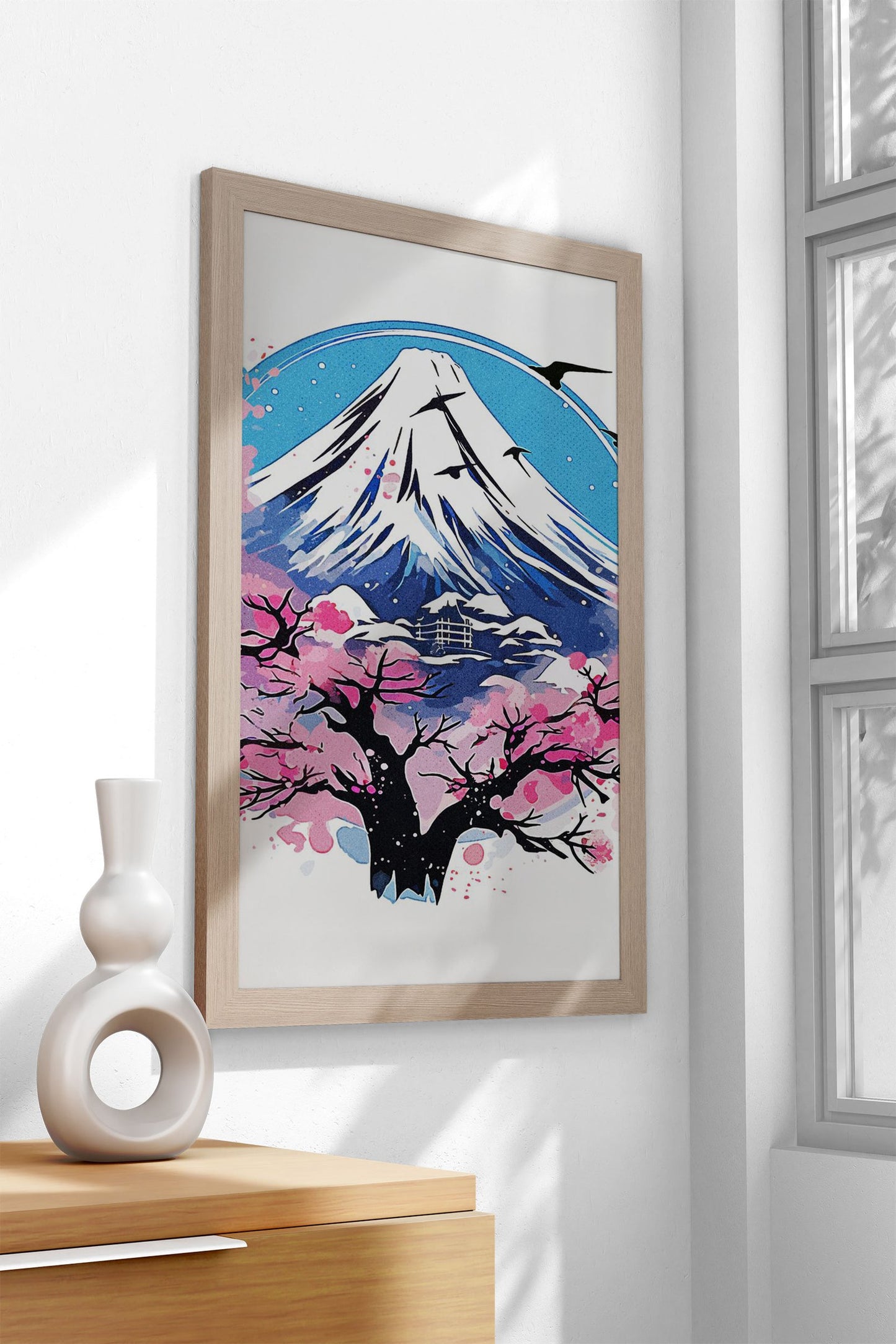 Mount Fuji Nature Asian Style Poster | Wall Art for Home & Office | High-Quality Print - High-Quality Visual Display