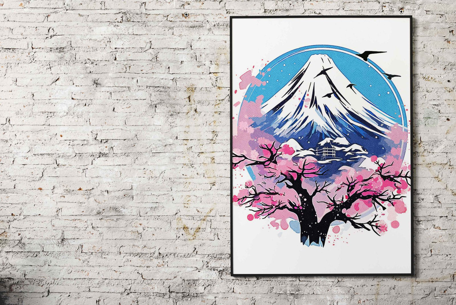 Mount Fuji Nature Asian Style Poster | Wall Art for Home & Office | High-Quality Print - High-Quality Visual Display
