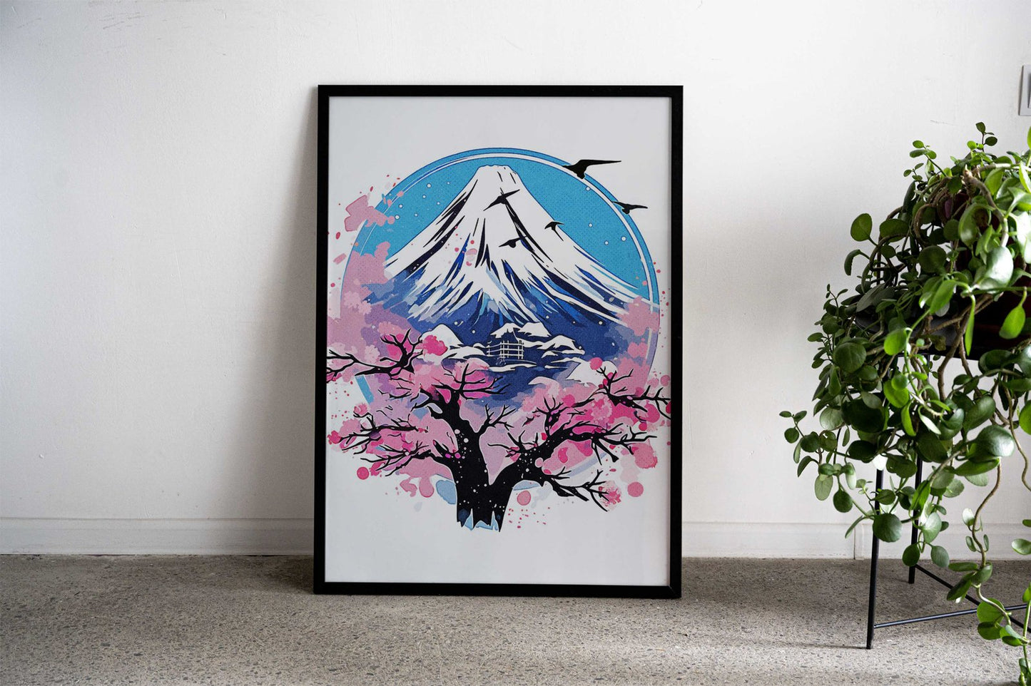 Mount Fuji Nature Asian Style Poster | Wall Art for Home & Office | High-Quality Print - High-Quality Visual Display