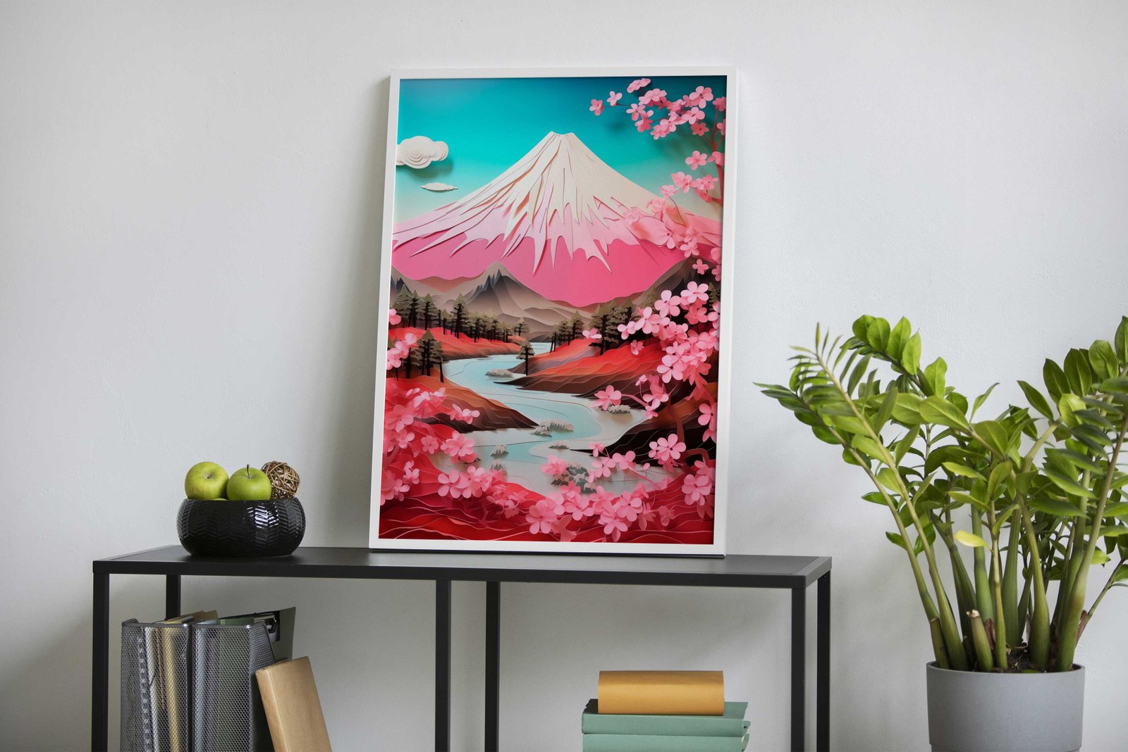 Mount Fuji Paper Asian Style Poster | Wall Art for Home & Office | High-Quality Print - High-Quality Visual Display
