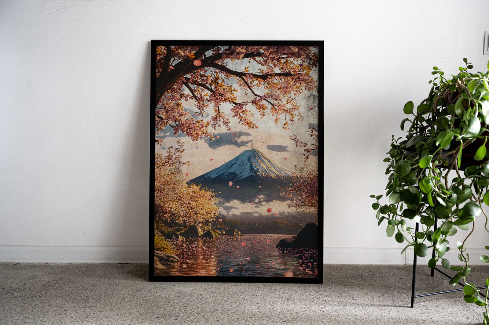 Mount Fuji Sakura Landscape Asian Style Poster | Wall Art for Home & Office | High-Quality Print - High-Quality Visual Display