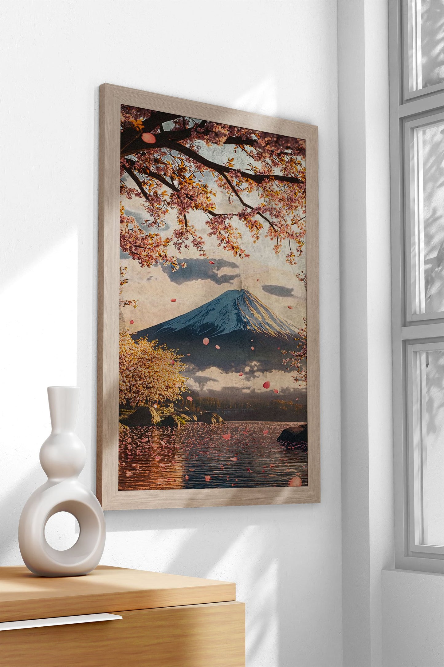 Mount Fuji Sakura Landscape Asian Style Poster | Wall Art for Home & Office | High-Quality Print - High-Quality Visual Display