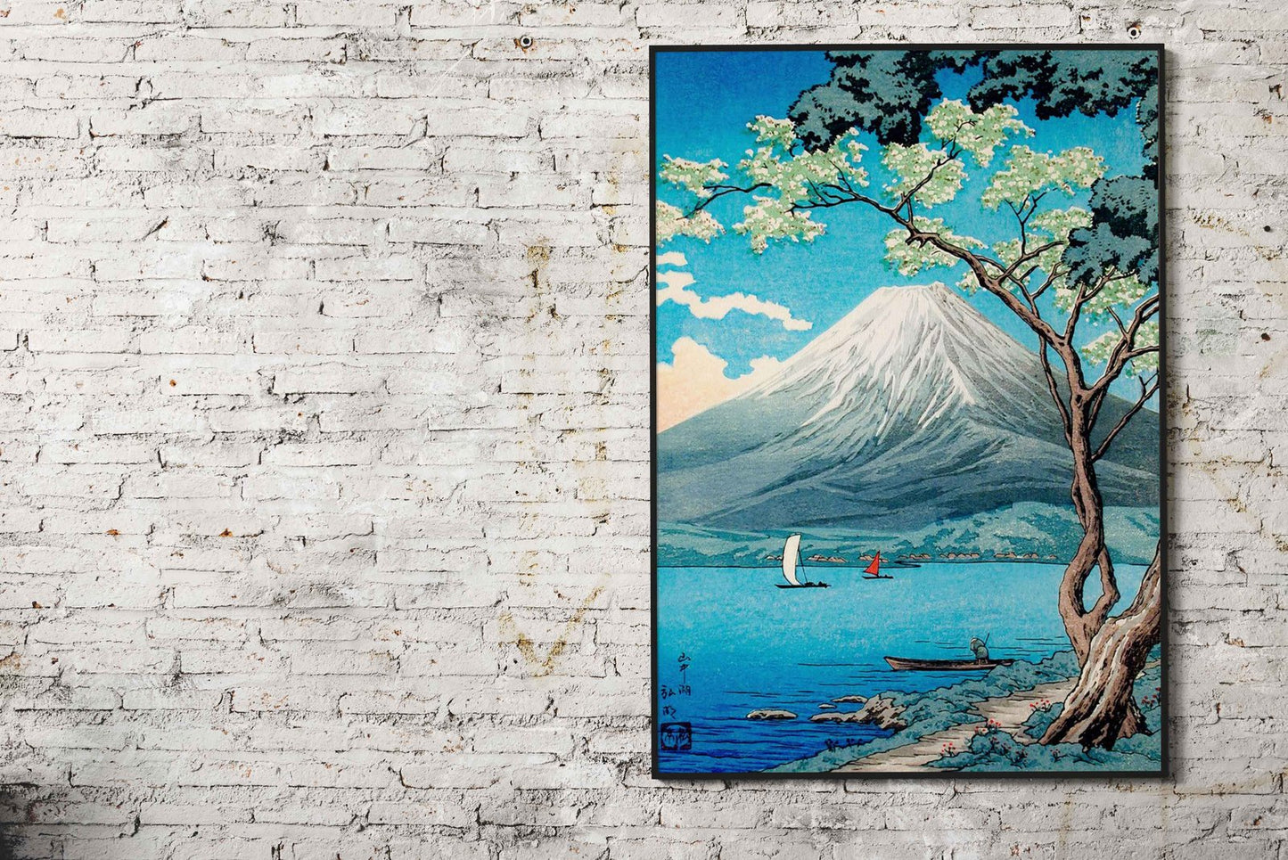 Mount Fuji Serenity Asian Style Poster | Wall Art for Home & Office | High-Quality Print - High-Quality Visual Display