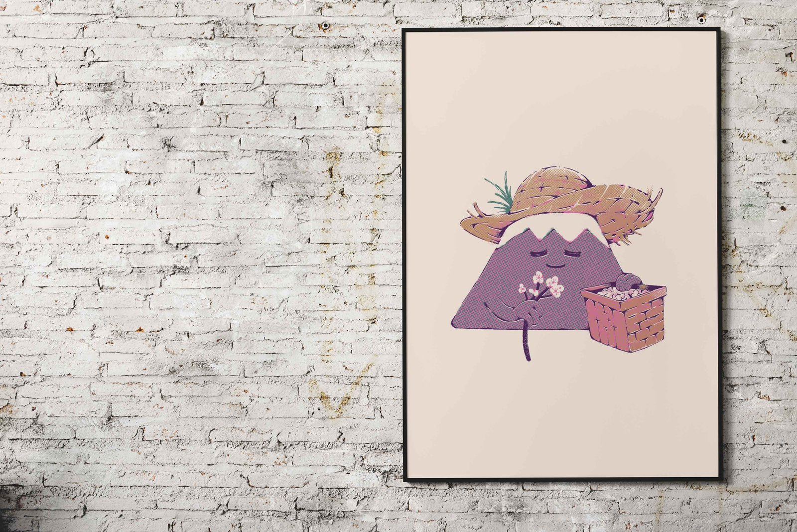 Mount Fuji Spring Sticker Asian Style Poster | Wall Art for Home & Office | High-Quality Print - High-Quality Visual Display