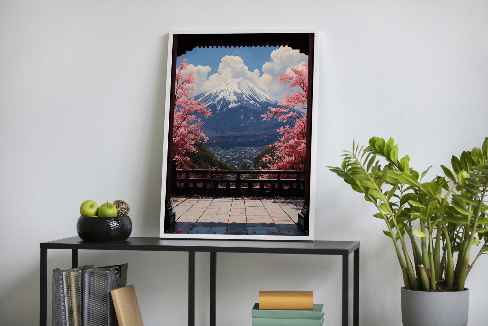 Mount Fuji Spring View Asian Style Poster | Wall Art for Home & Office | High-Quality Print - High-Quality Visual Display