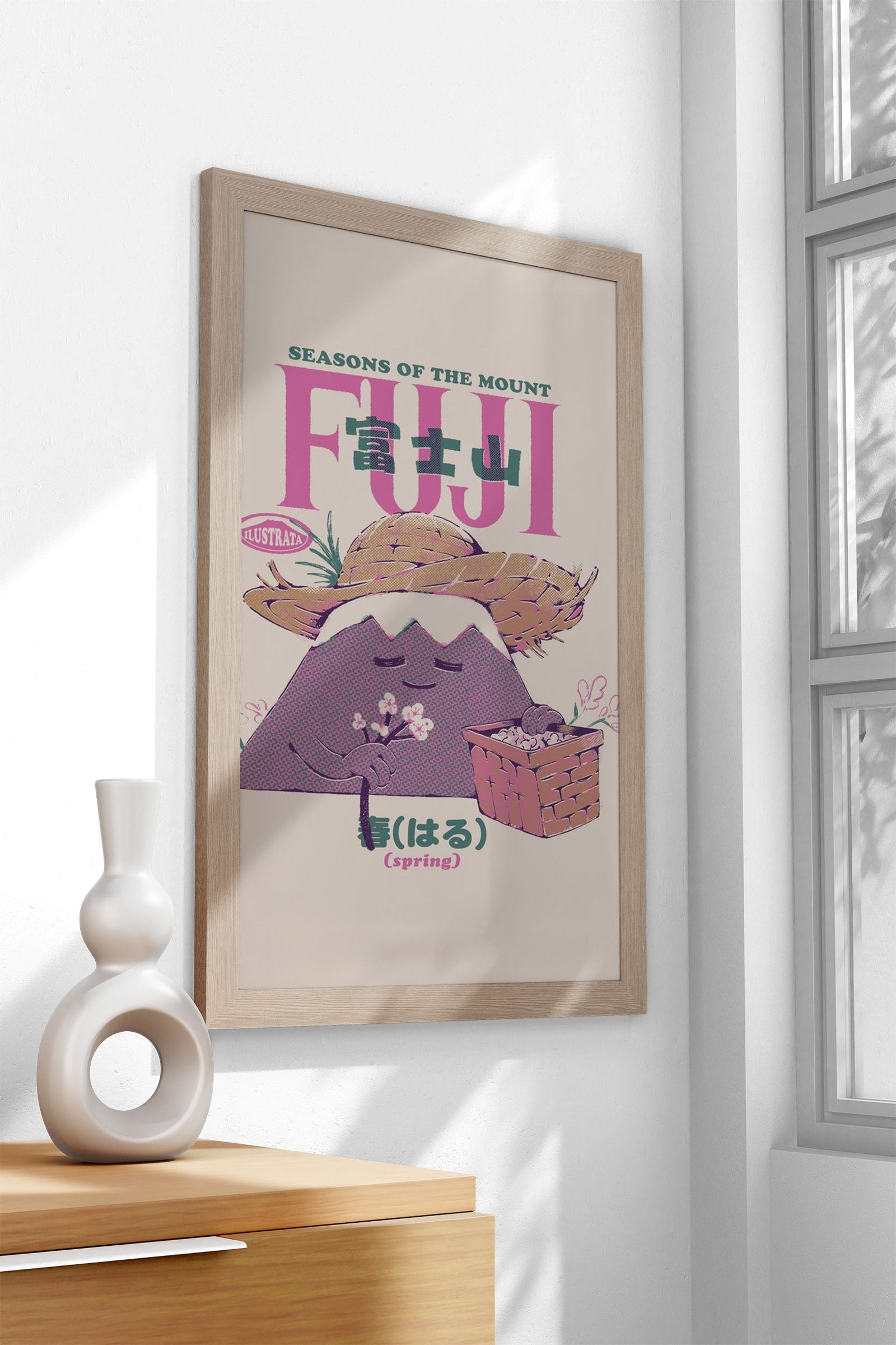 Mount Fuji Spring Asian Style Poster | Wall Art for Home & Office | High-Quality Print - High-Quality Visual Display