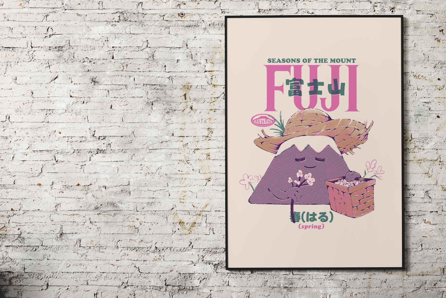 Mount Fuji Spring Asian Style Poster | Wall Art for Home & Office | High-Quality Print - High-Quality Visual Display