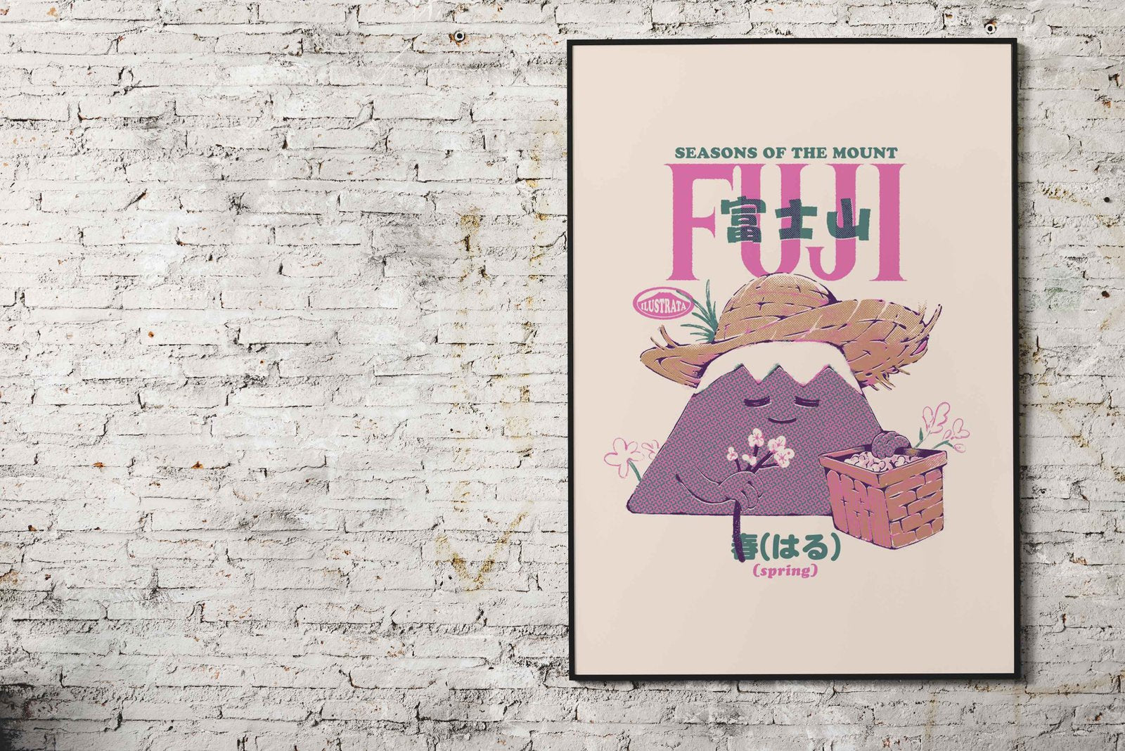 Mount Fuji Spring Asian Style Poster | Wall Art for Home & Office | High-Quality Print - High-Quality Visual Display