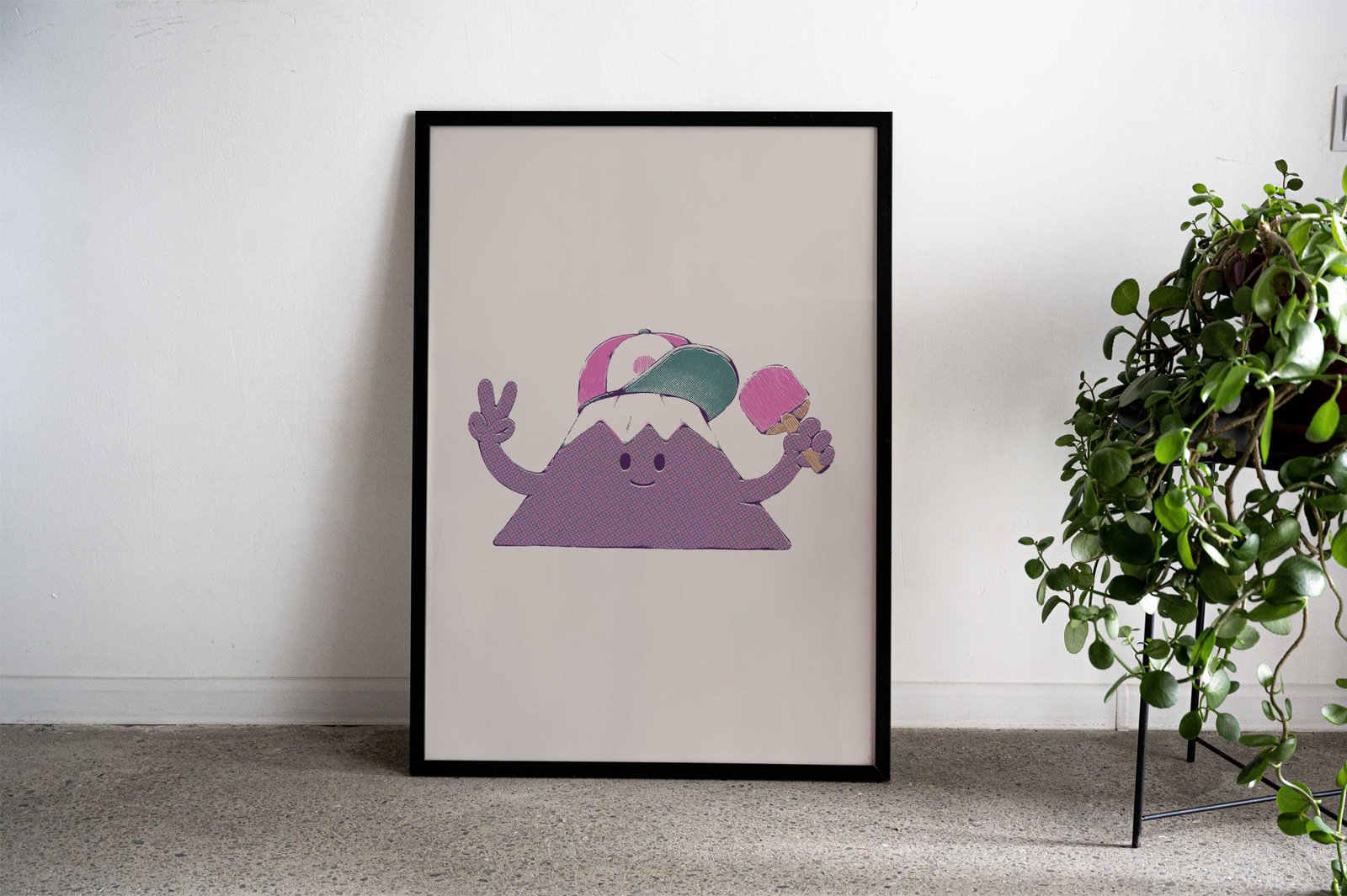 Mount Fuji Summer Sticker Asian Style Poster | Wall Art for Home & Office | High-Quality Print - High-Quality Visual Display