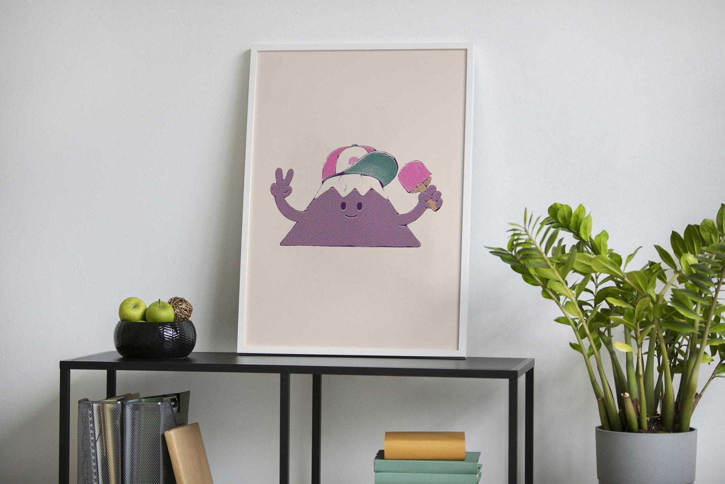 Mount Fuji Summer Sticker Asian Style Poster | Wall Art for Home & Office | High-Quality Print - High-Quality Visual Display
