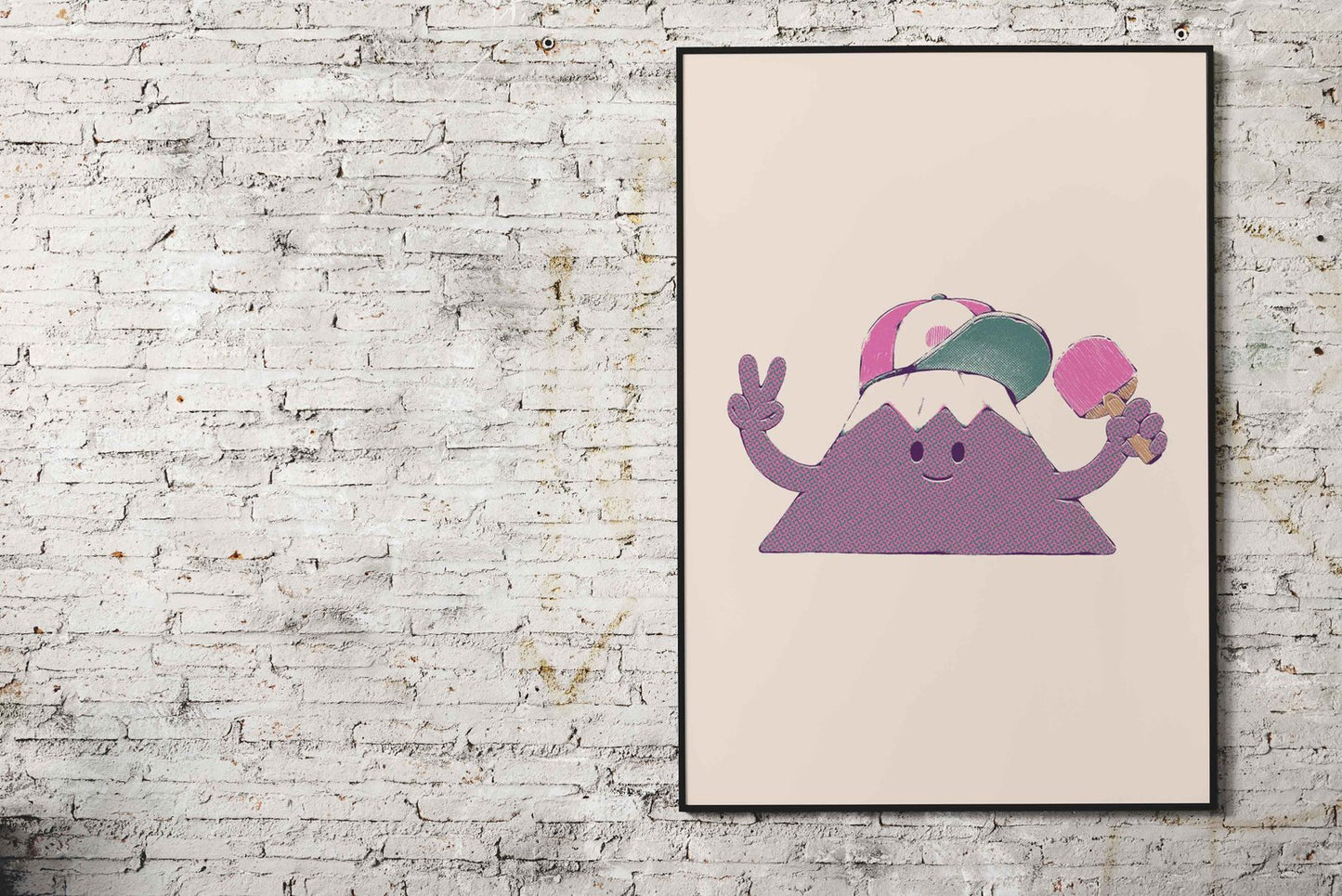 Mount Fuji Summer Sticker Asian Style Poster | Wall Art for Home & Office | High-Quality Print - High-Quality Visual Display