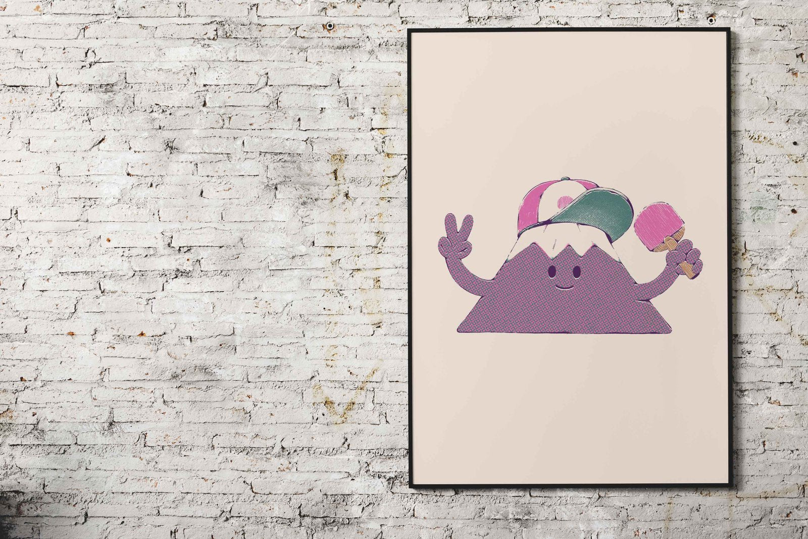 Mount Fuji Summer Sticker Asian Style Poster | Wall Art for Home & Office | High-Quality Print - High-Quality Visual Display