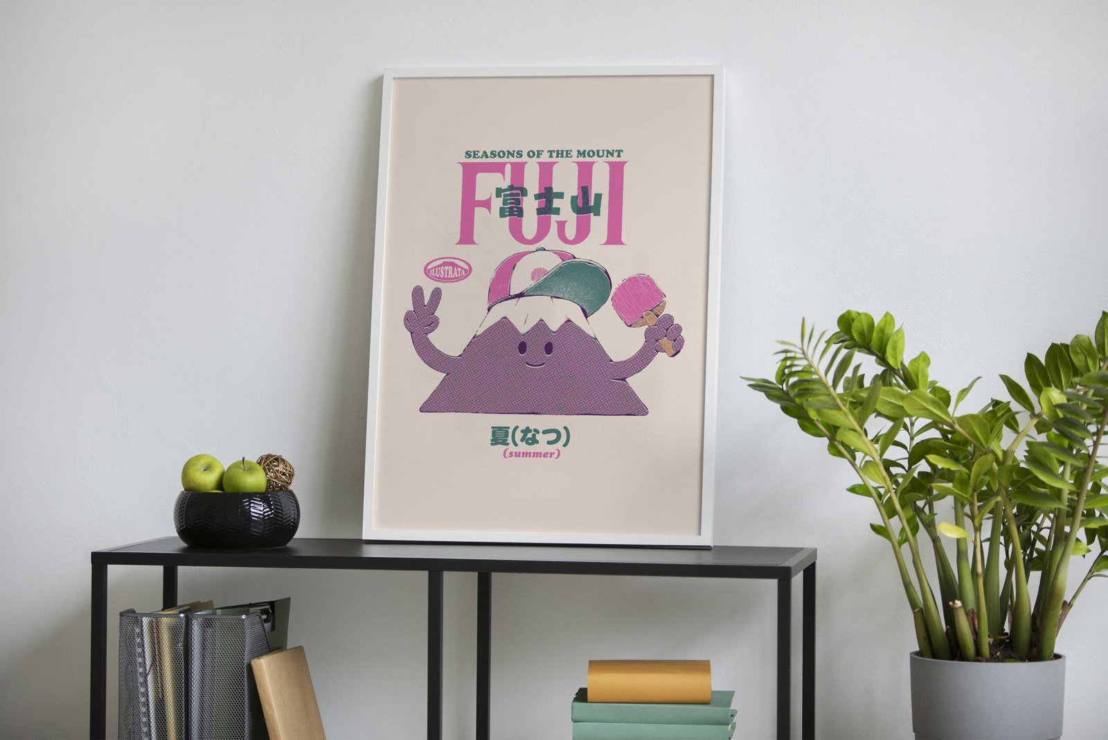 Mount Fuji Summer Asian Style Poster | Wall Art for Home & Office | High-Quality Print - High-Quality Visual Display