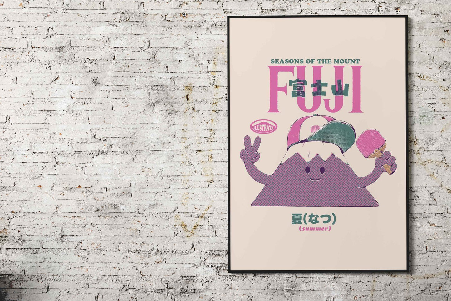 Mount Fuji Summer Asian Style Poster | Wall Art for Home & Office | High-Quality Print - High-Quality Visual Display