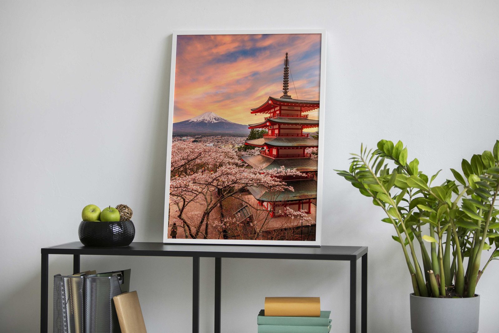 Mount Fuji Sunset Asian Style Poster | Wall Art for Home & Office | High-Quality Print - High-Quality Visual Display
