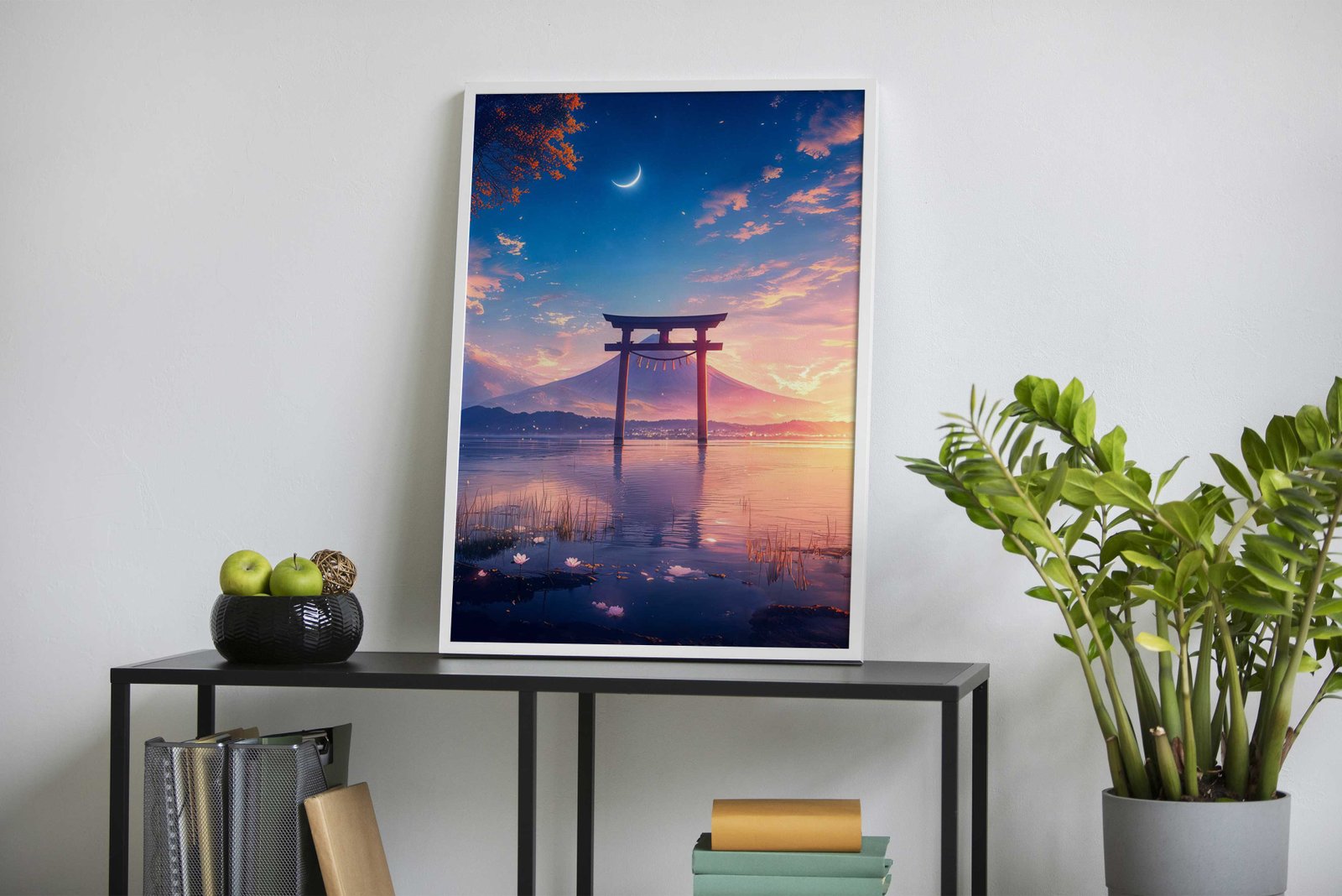 Mount Fuji Torii Gate Asian Style Poster | Wall Art for Home & Office | High-Quality Print - High-Quality Visual Display