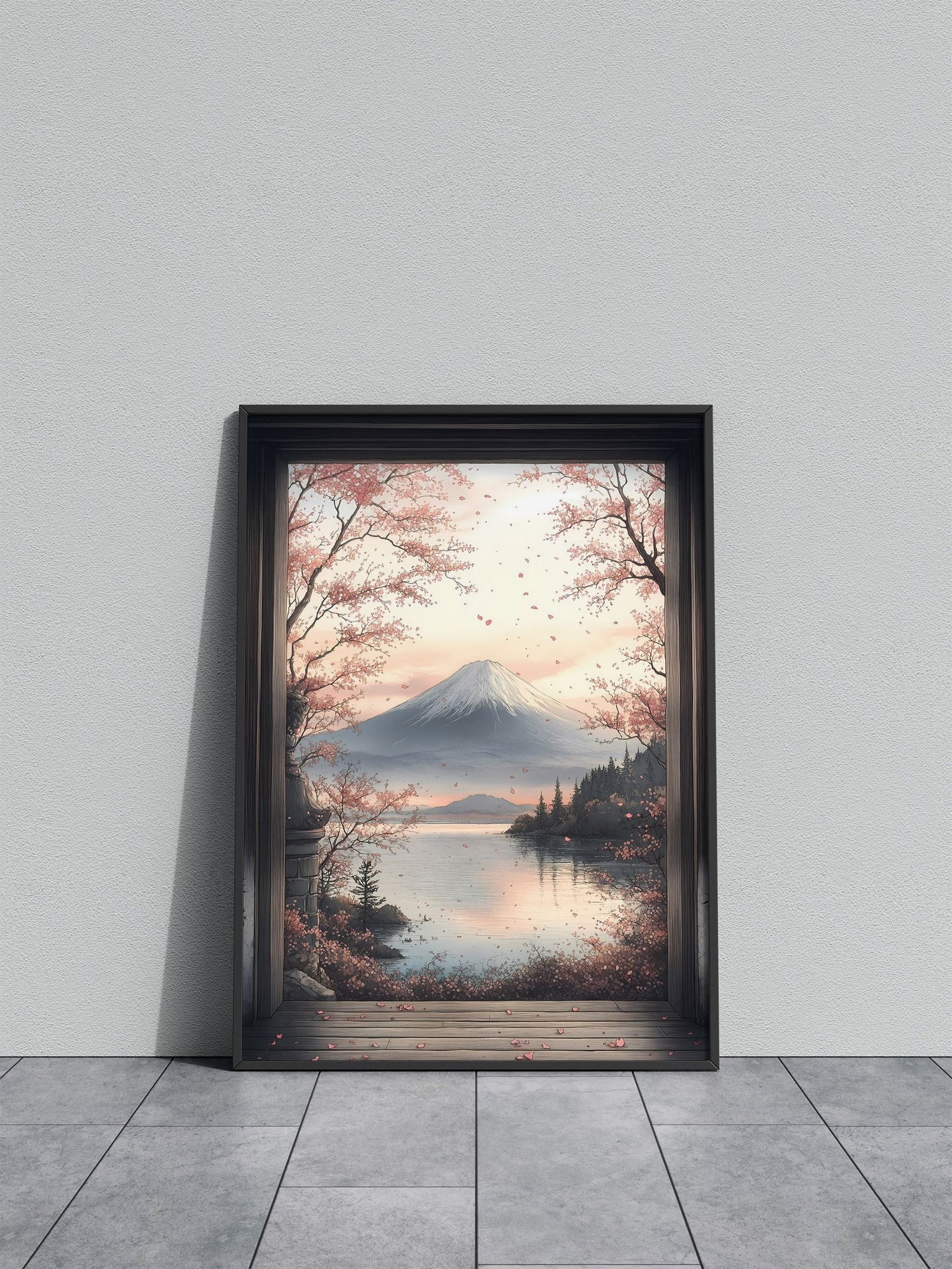 Mount Fuji View Japanese Landscape Asian Style Poster | Wall Art for Home & Office | High-Quality Print - High-Quality Visual Display