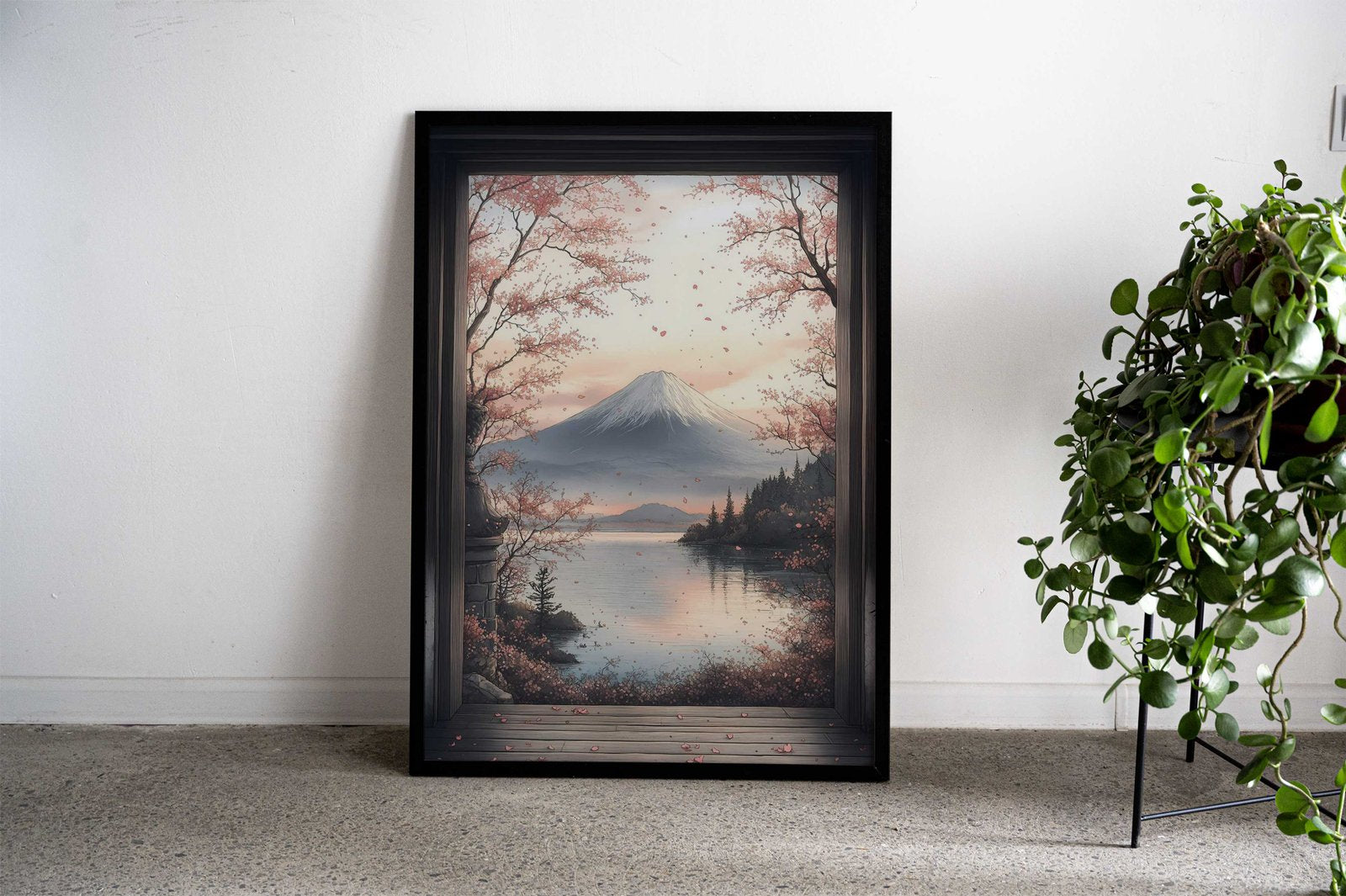 Mount Fuji View Japanese Landscape Asian Style Poster | Wall Art for Home & Office | High-Quality Print - High-Quality Visual Display