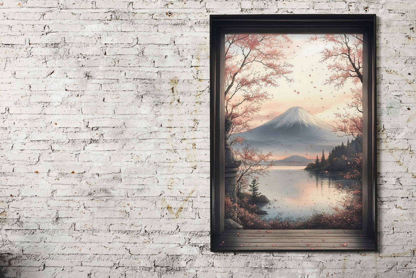 Mount Fuji View Japanese Landscape Asian Style Poster | Wall Art for Home & Office | High-Quality Print - High-Quality Visual Display