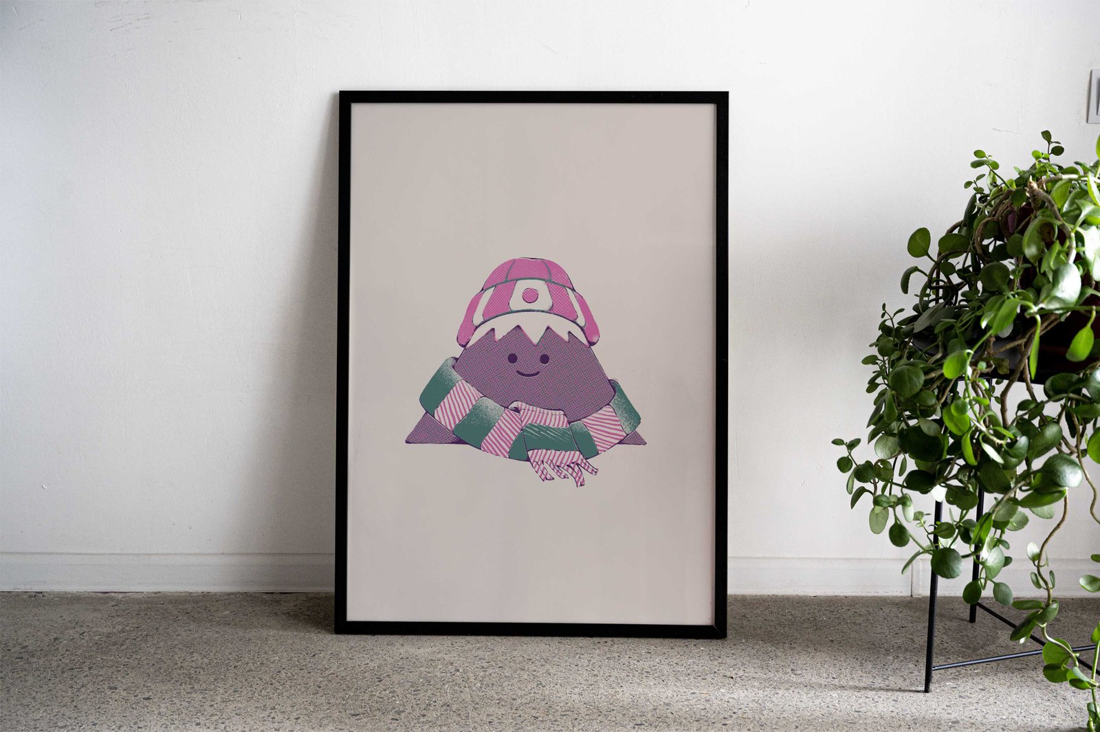 Mount Fuji Winter Sticker Asian Style Poster | Wall Art for Home & Office | High-Quality Print - High-Quality Visual Display