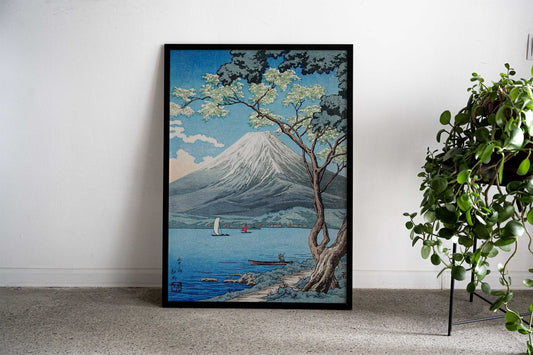 Mount Fuji Woodblock Print Asian Style Poster | Wall Art for Home & Office | High-Quality Print - High-Quality Visual Display