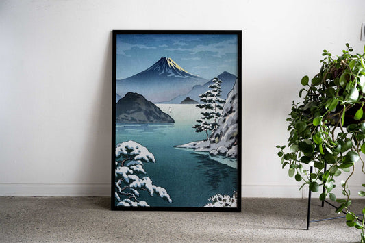Mount Fuji from Mitsuhama Asian Style Poster | Wall Art for Home & Office | High-Quality Print - High-Quality Visual Display
