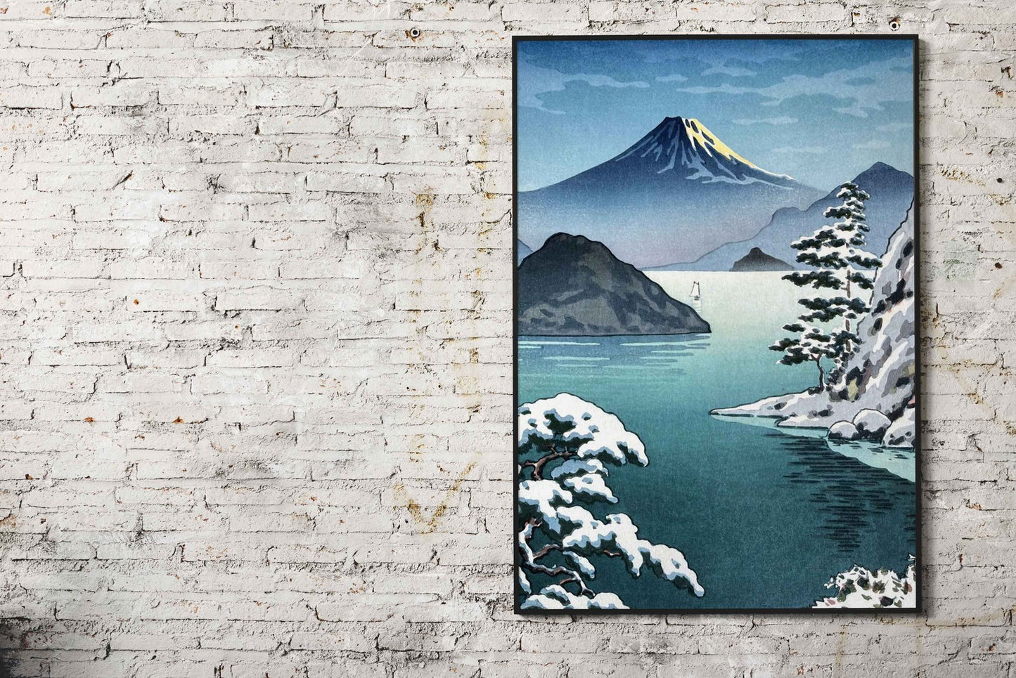 Mount Fuji from Mitsuhama Asian Style Poster | Wall Art for Home & Office | High-Quality Print - High-Quality Visual Display